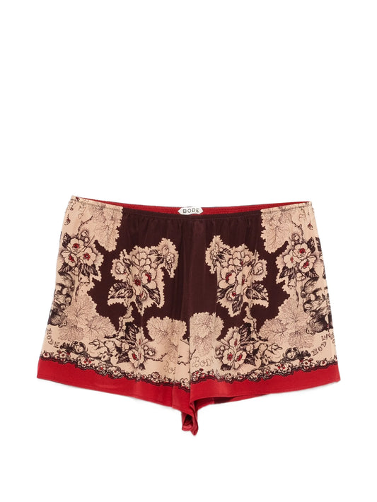 floral tap shorts