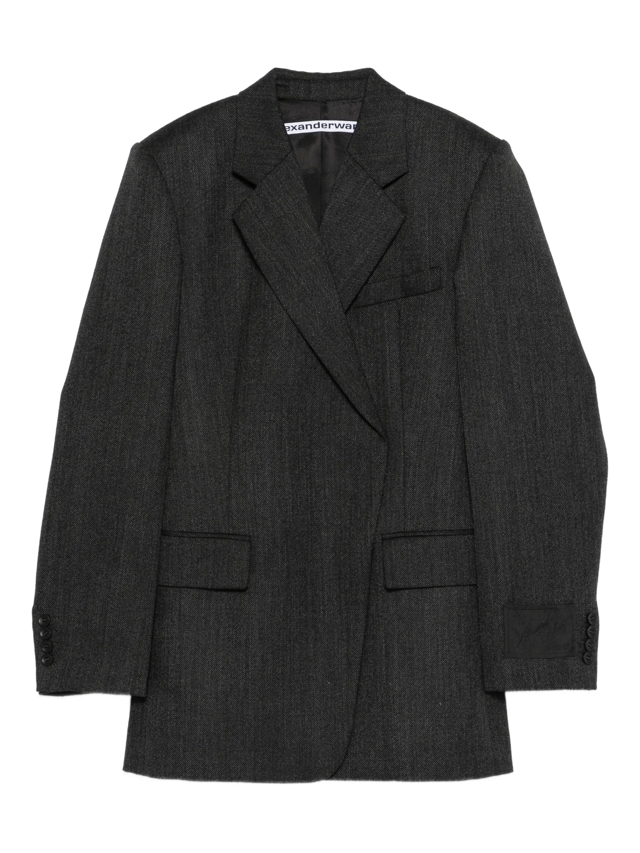 fitted blazer wool mini dress