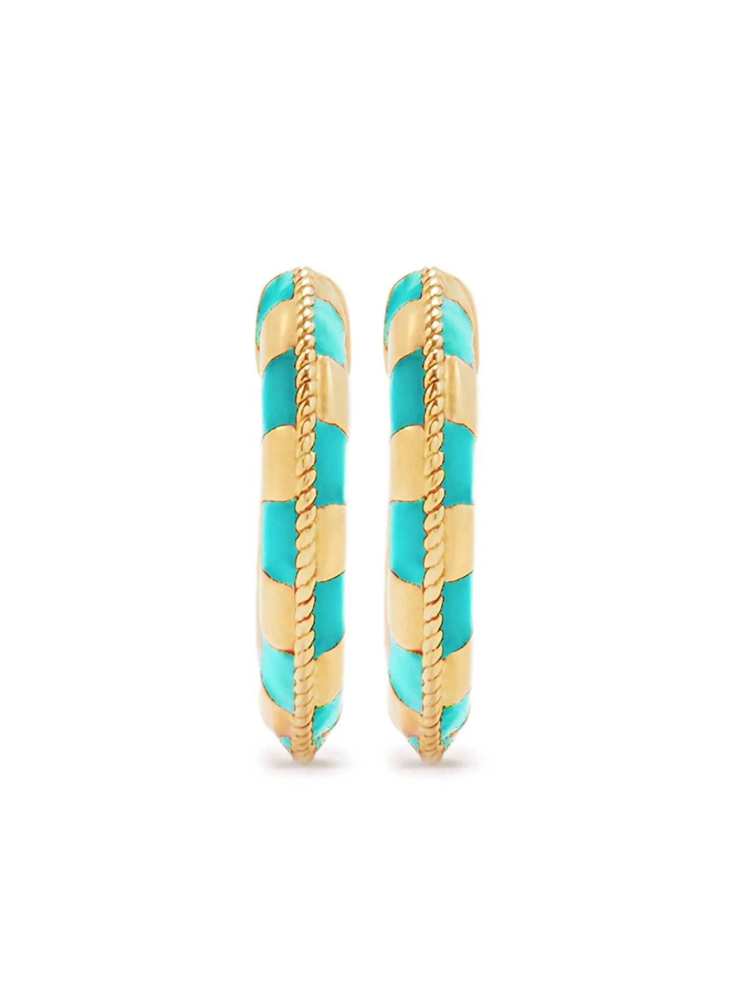 9CT yellow gold hoop earrings