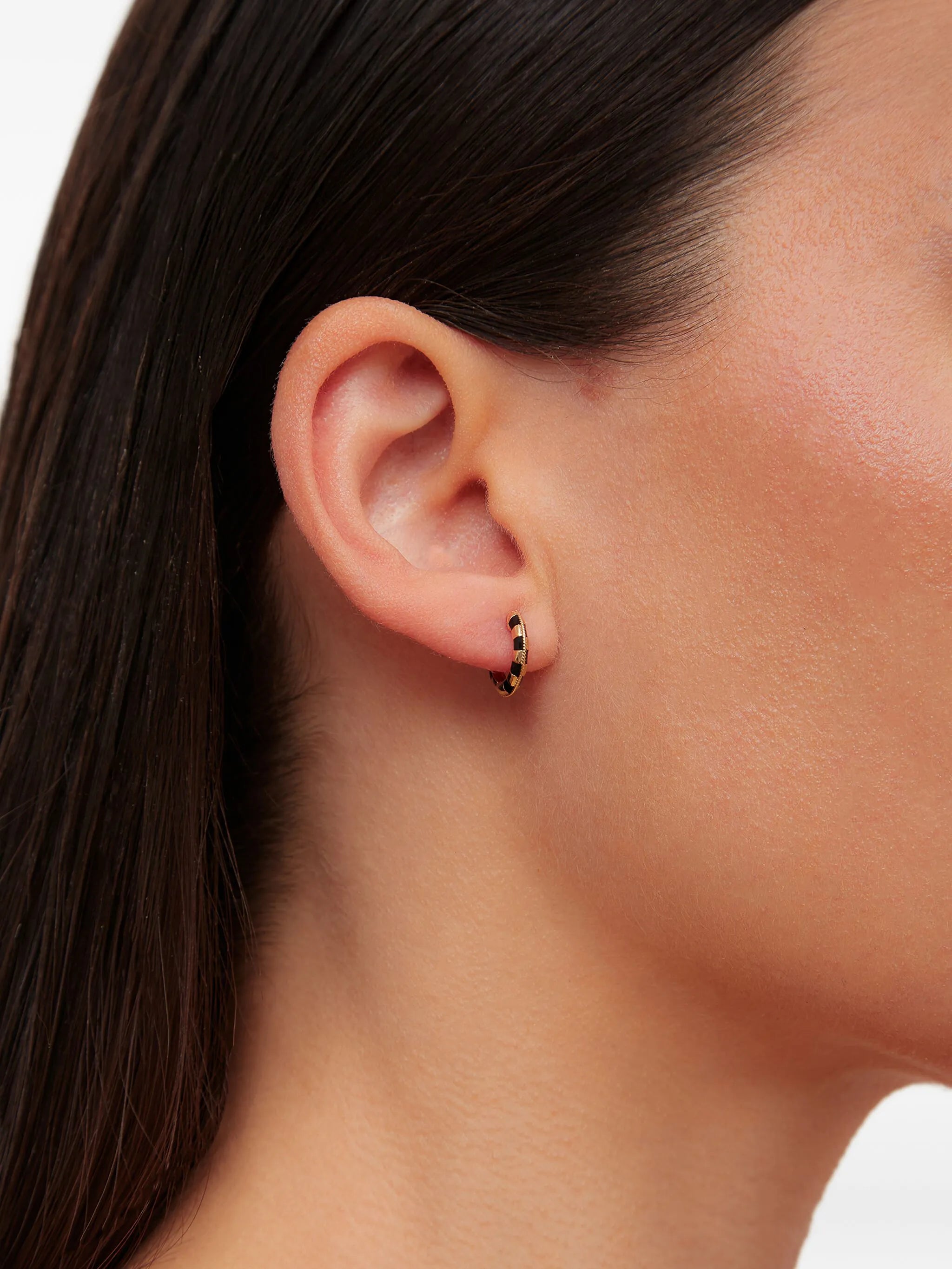 9CT yellow gold hoop earrings