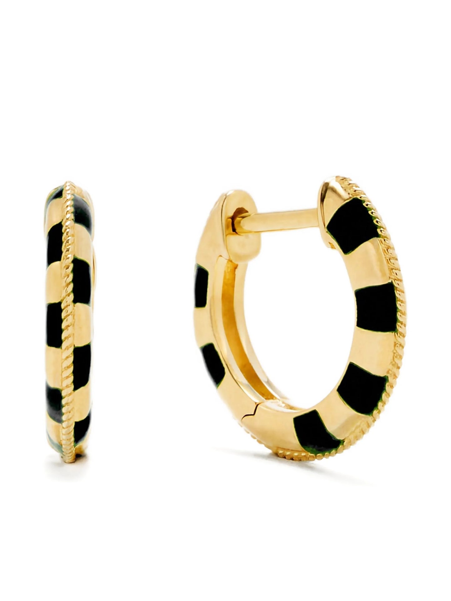 9CT yellow gold hoop earrings