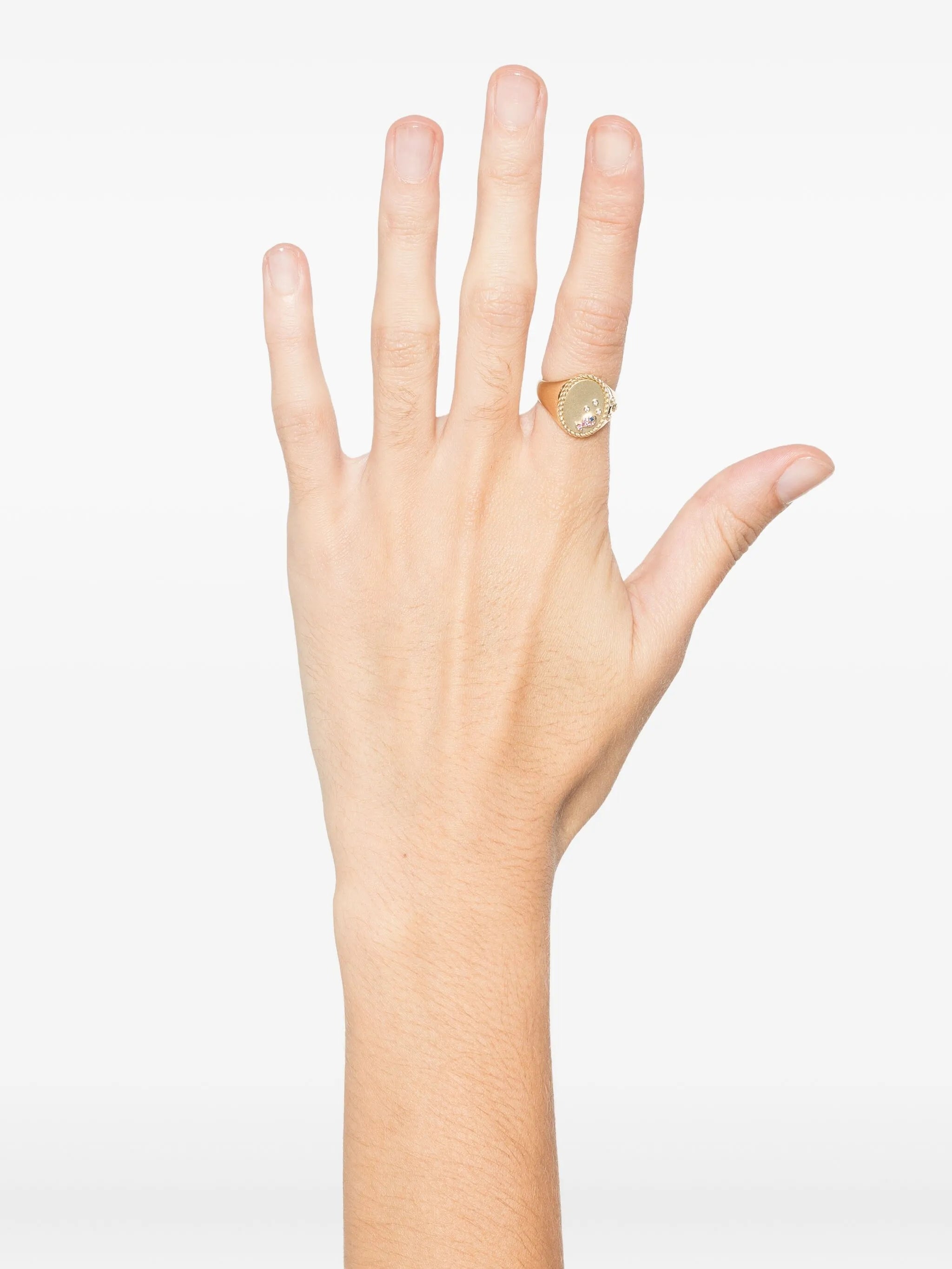 9CT yellow gold diamond ring