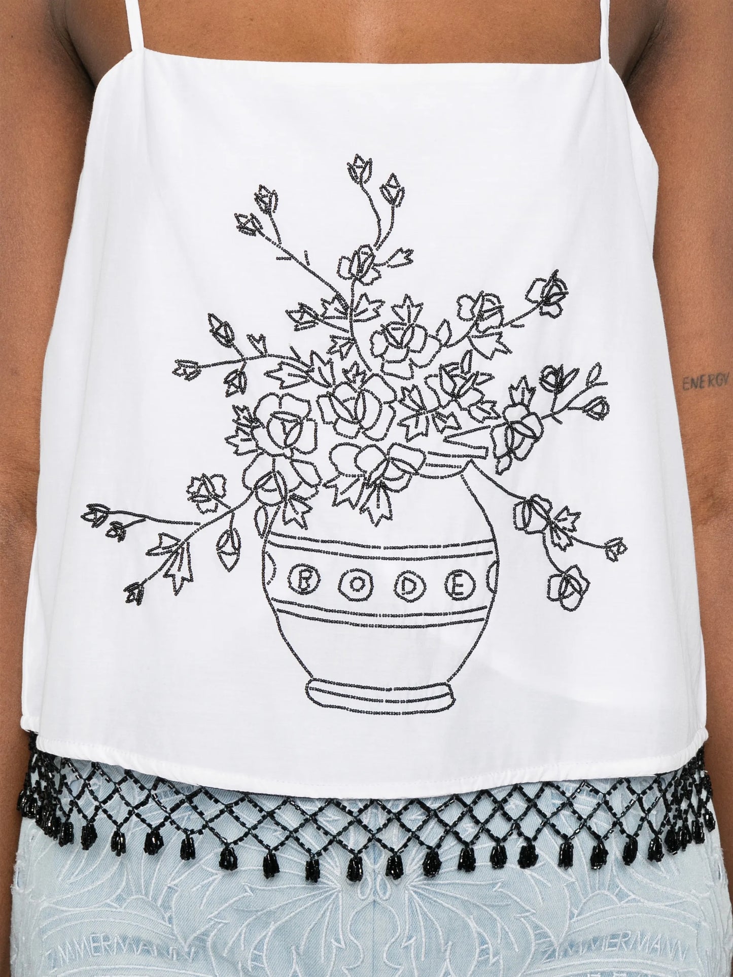 Rosebloom floral-print top
