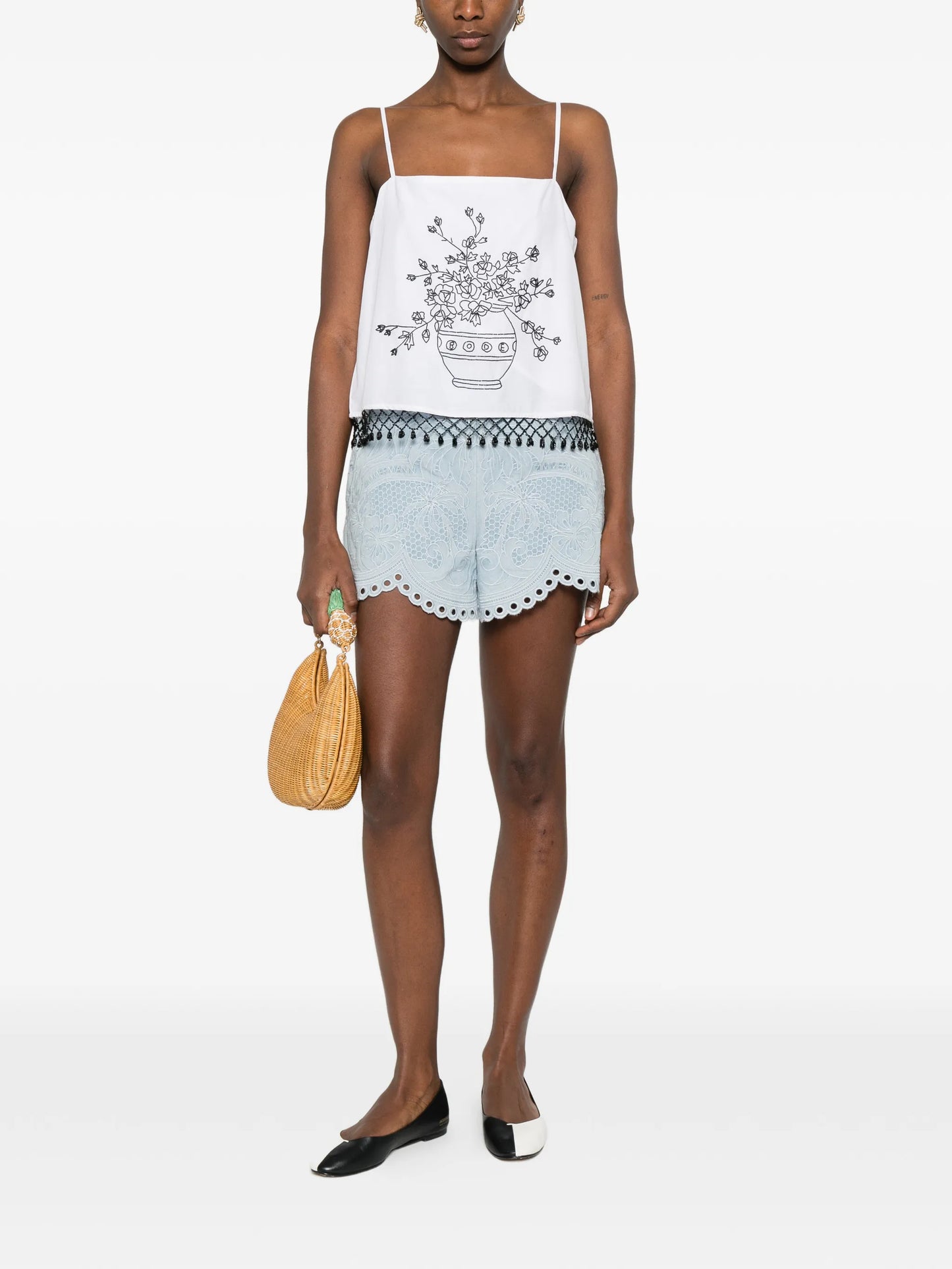 Rosebloom floral-print top