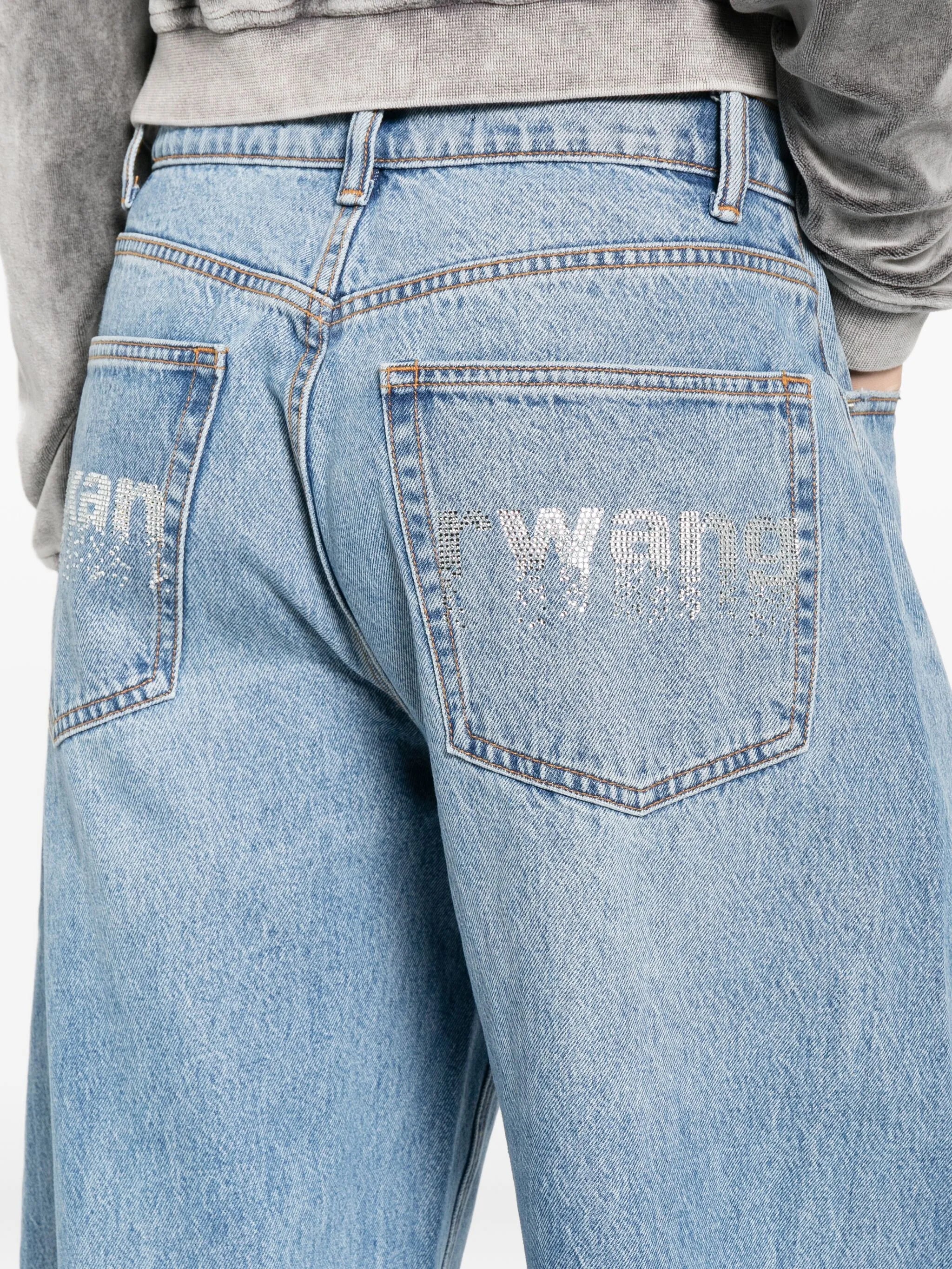 crystal-embellished jeans