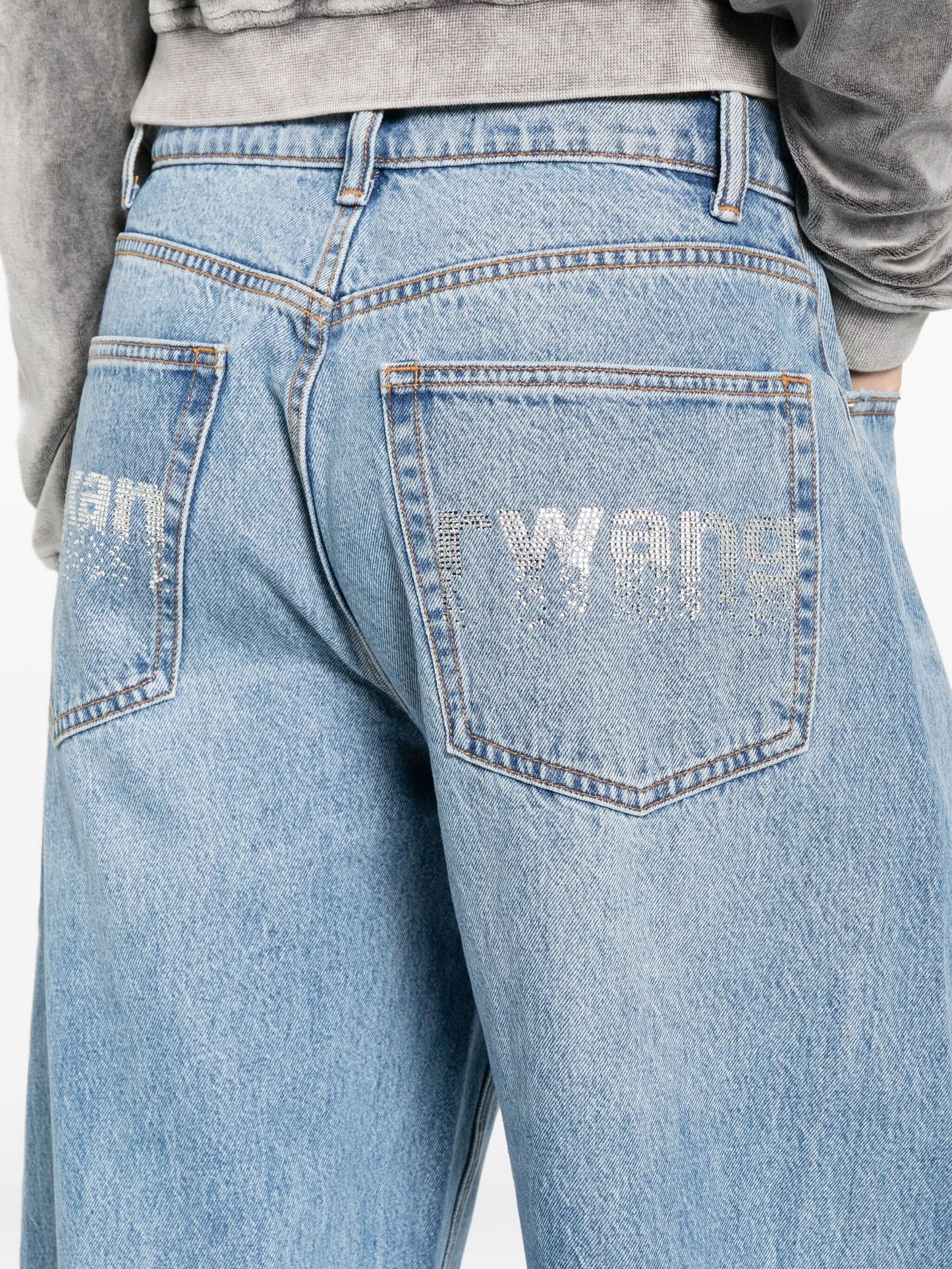 crystal-embellished jeans