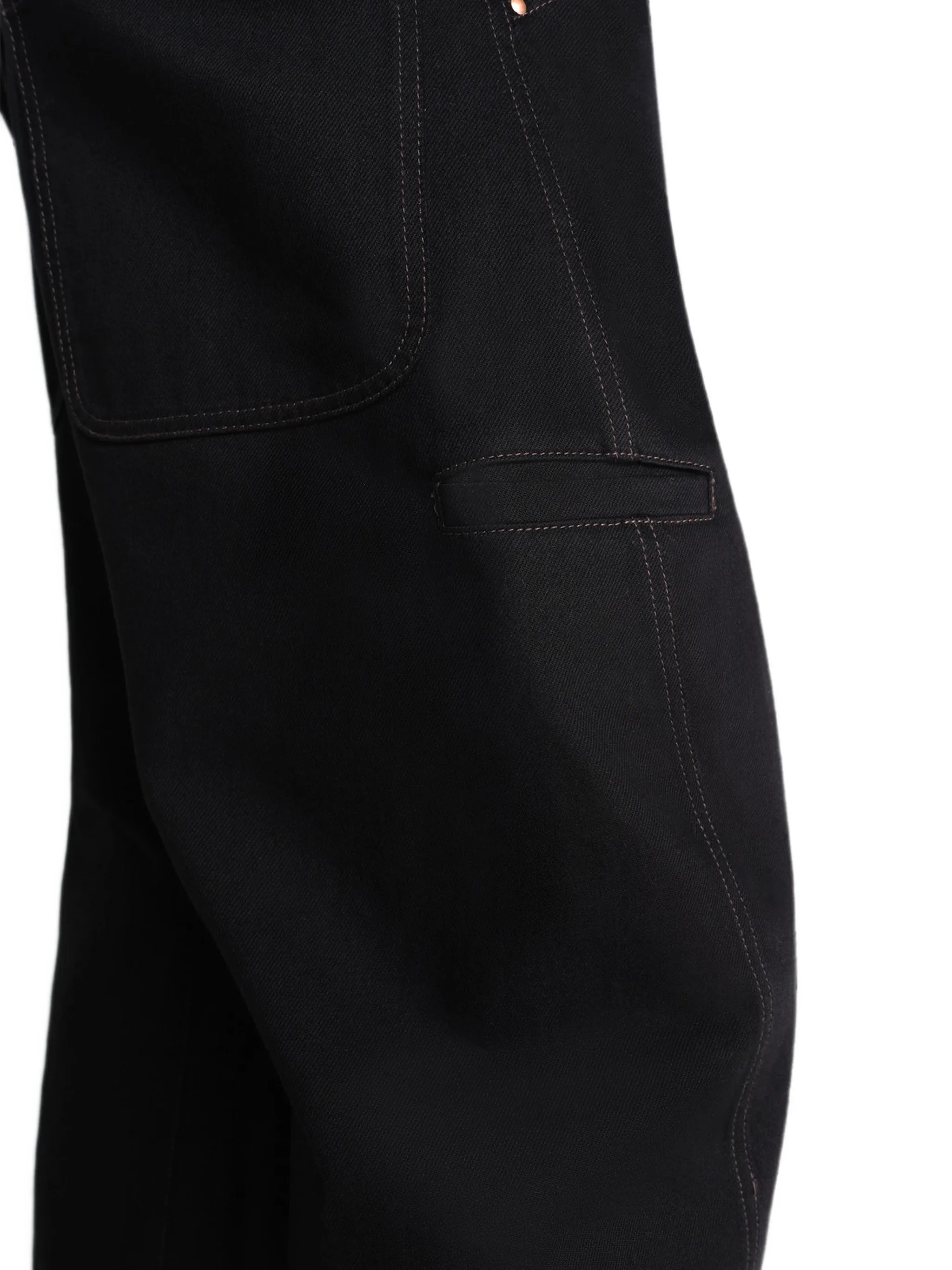 Twisted tapered jeans