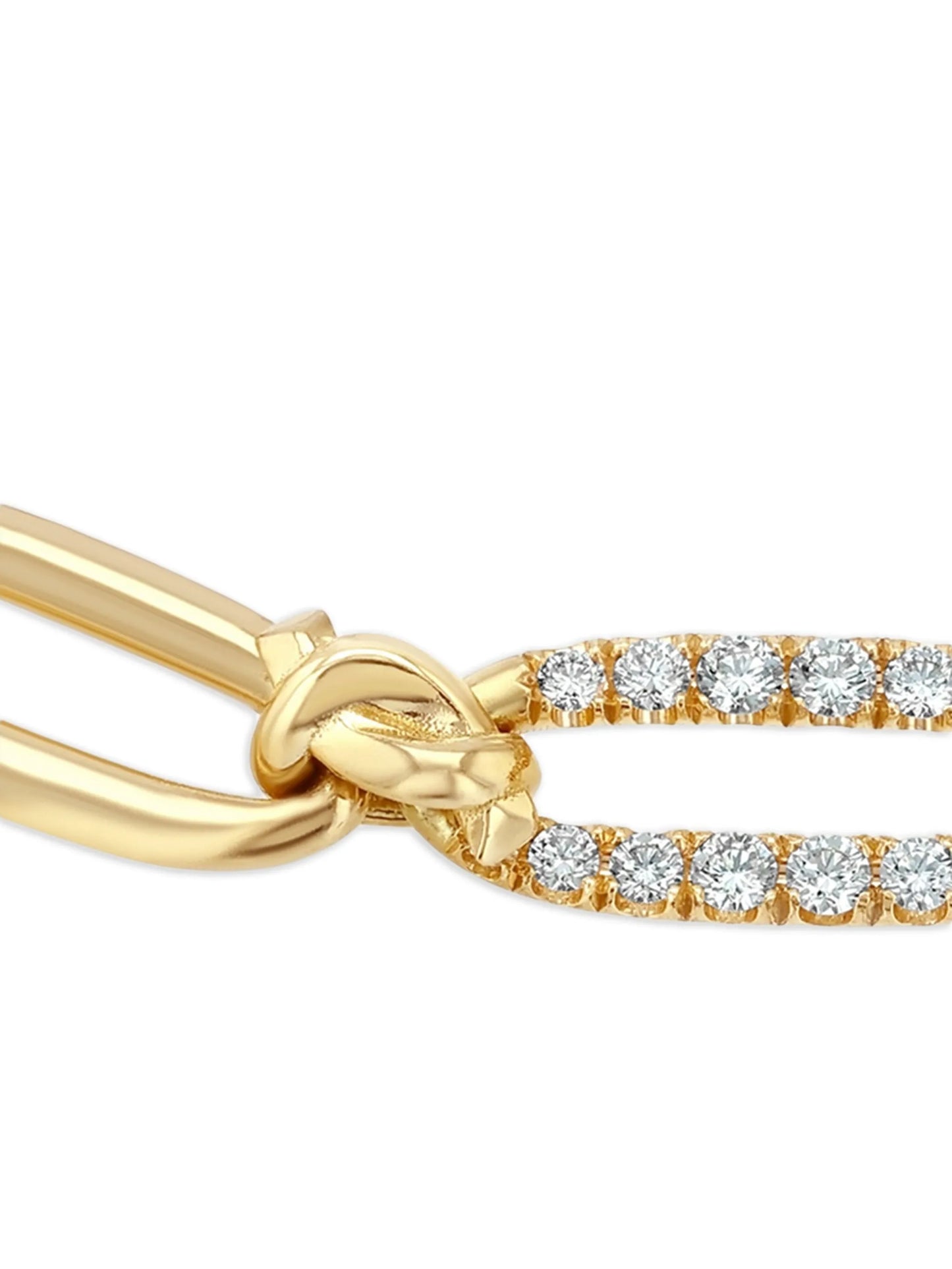 18CT yellow gold Knot Diamond bracelet