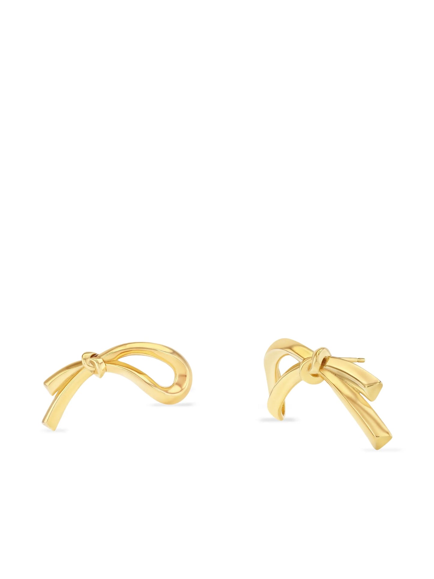 18CT yellow gold Knot earrings