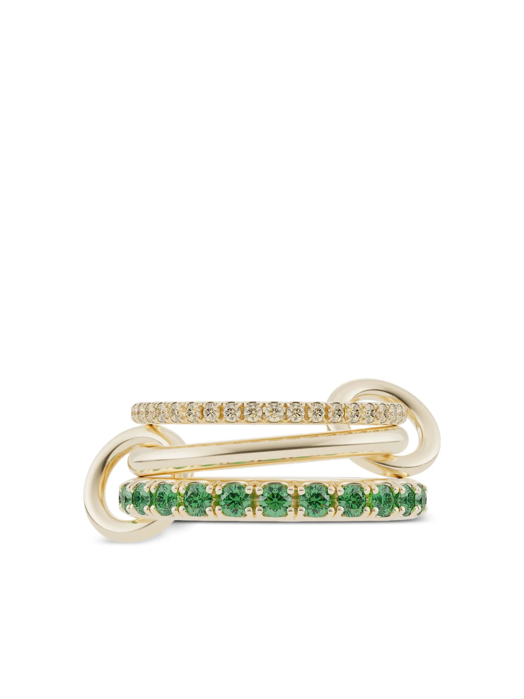 18CT yellow gold emerald ring