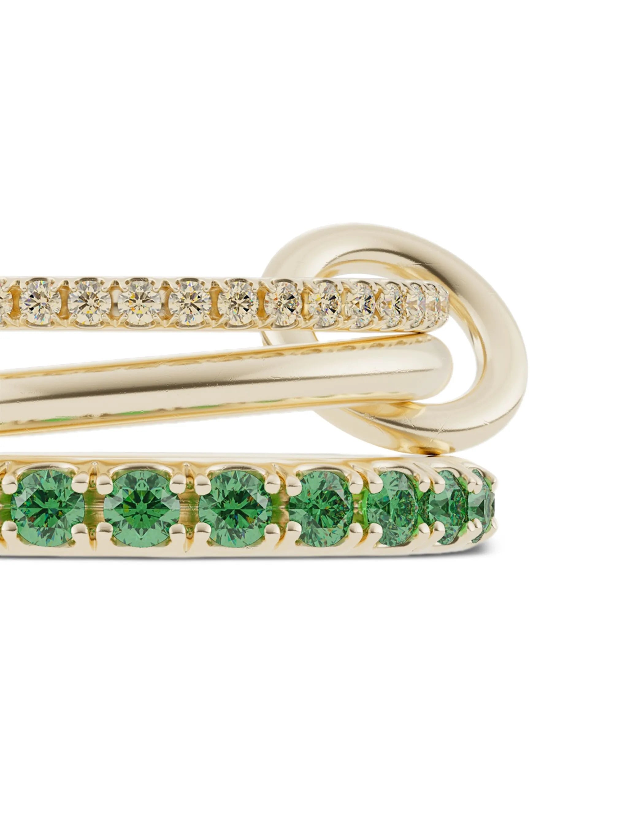 18CT yellow gold emerald ring