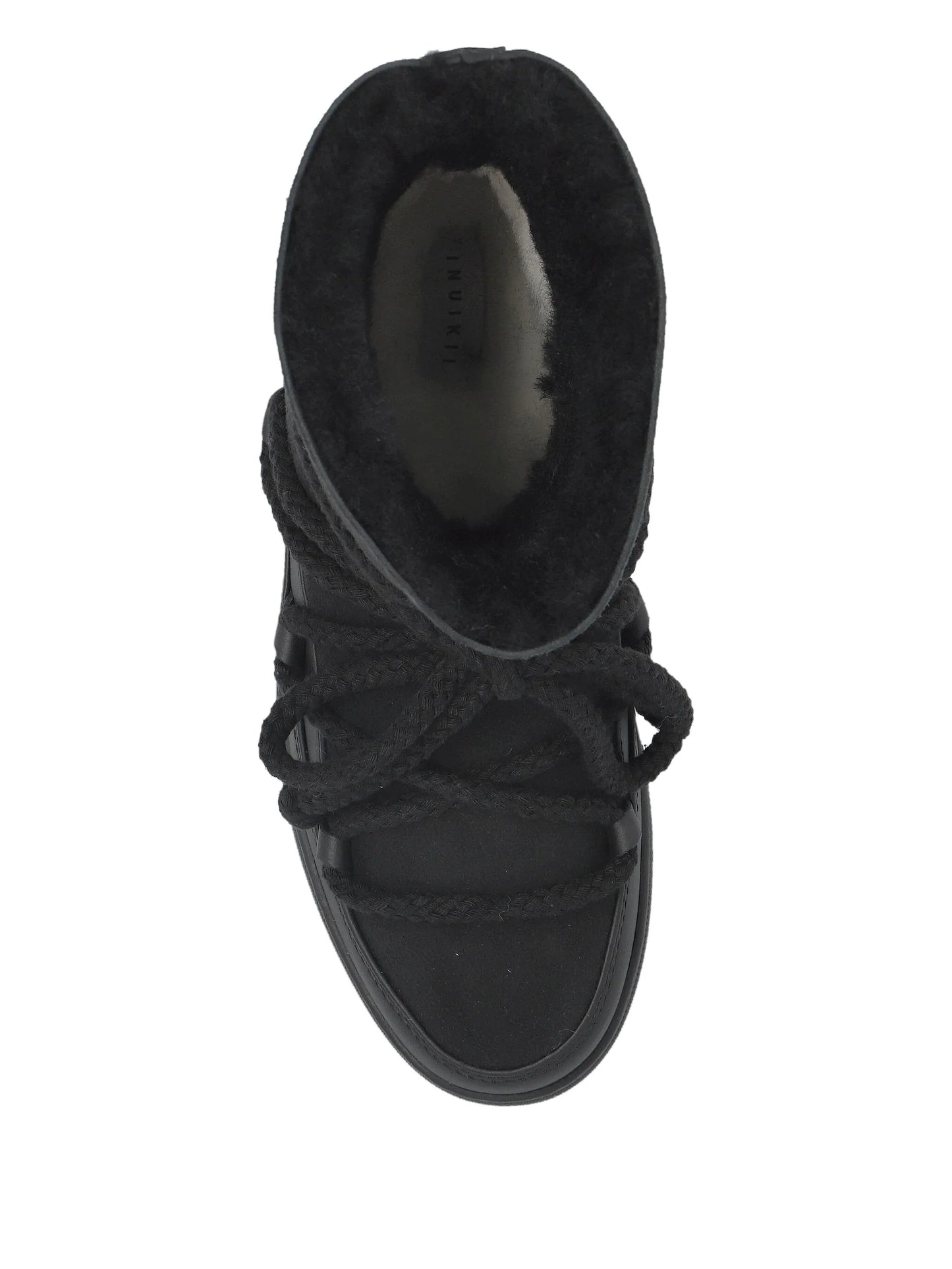 rope-laces lined ankle boots