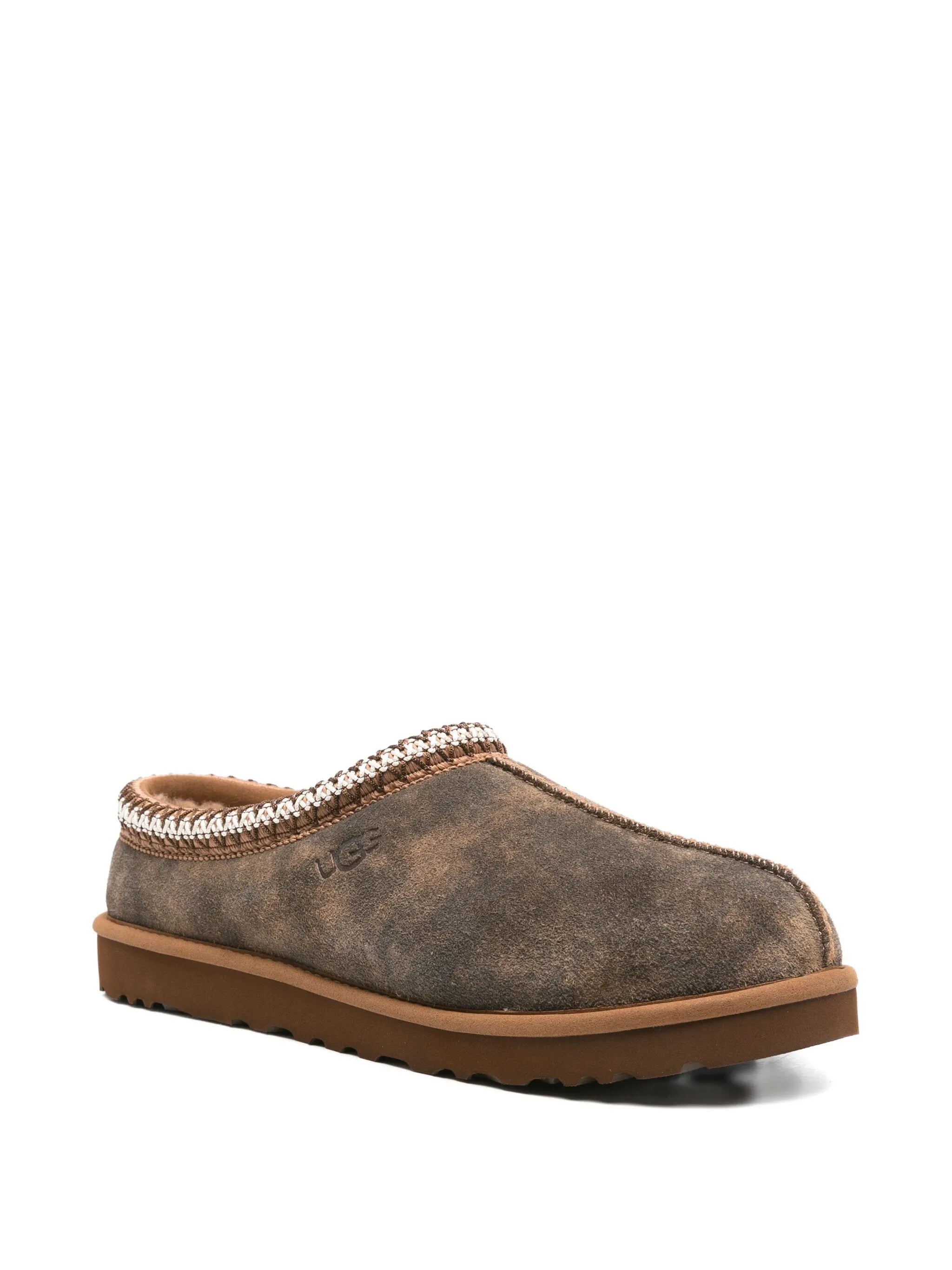 Tasman Baxter braided-trim slippers