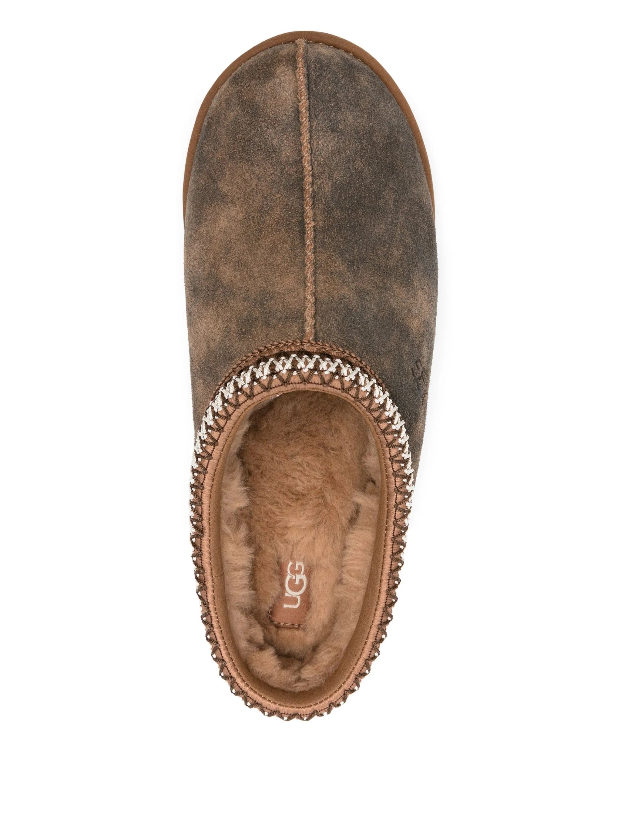 Tasman Baxter braided-trim slippers