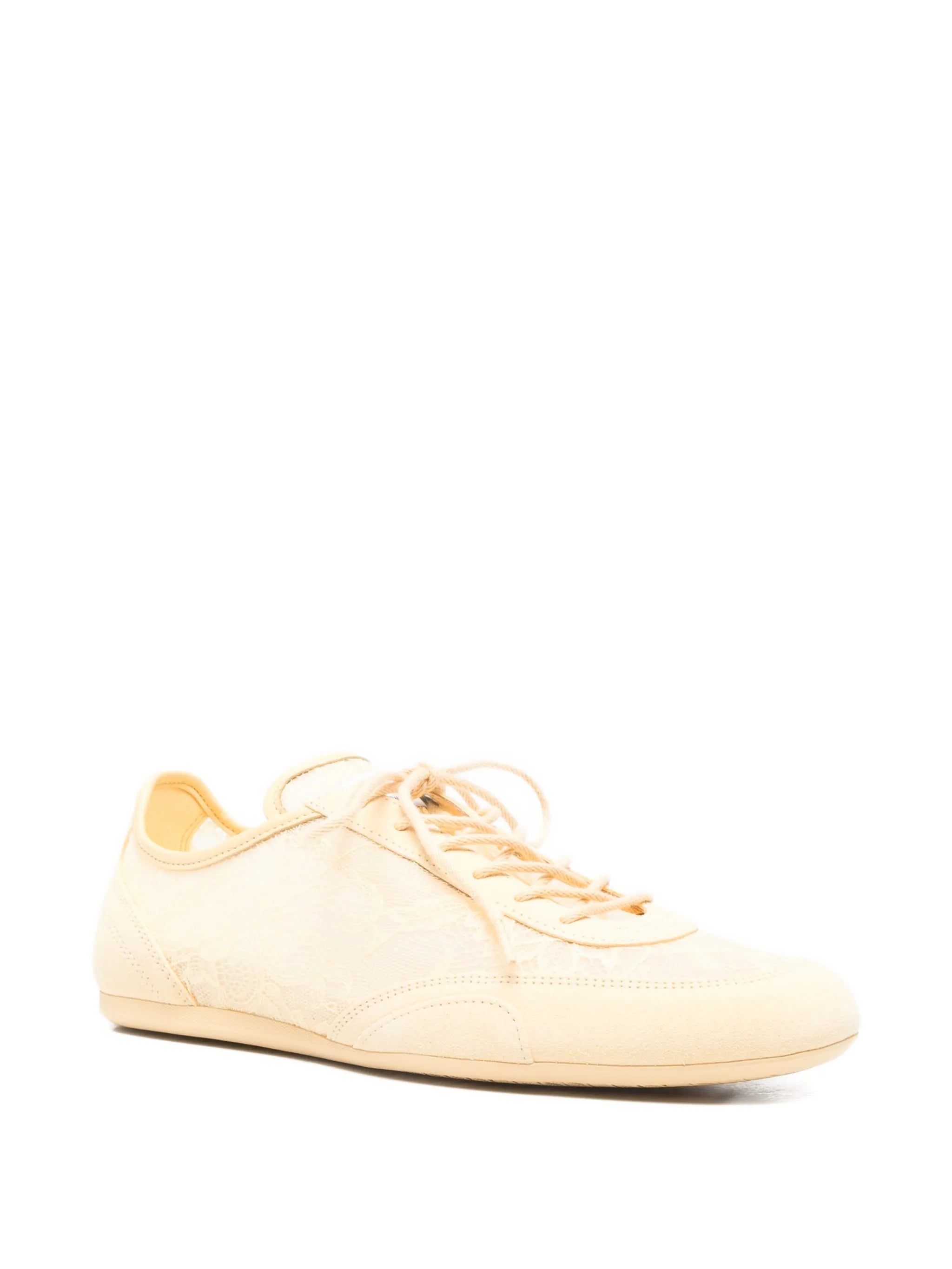 Sunny F lace-overlay low sneakers