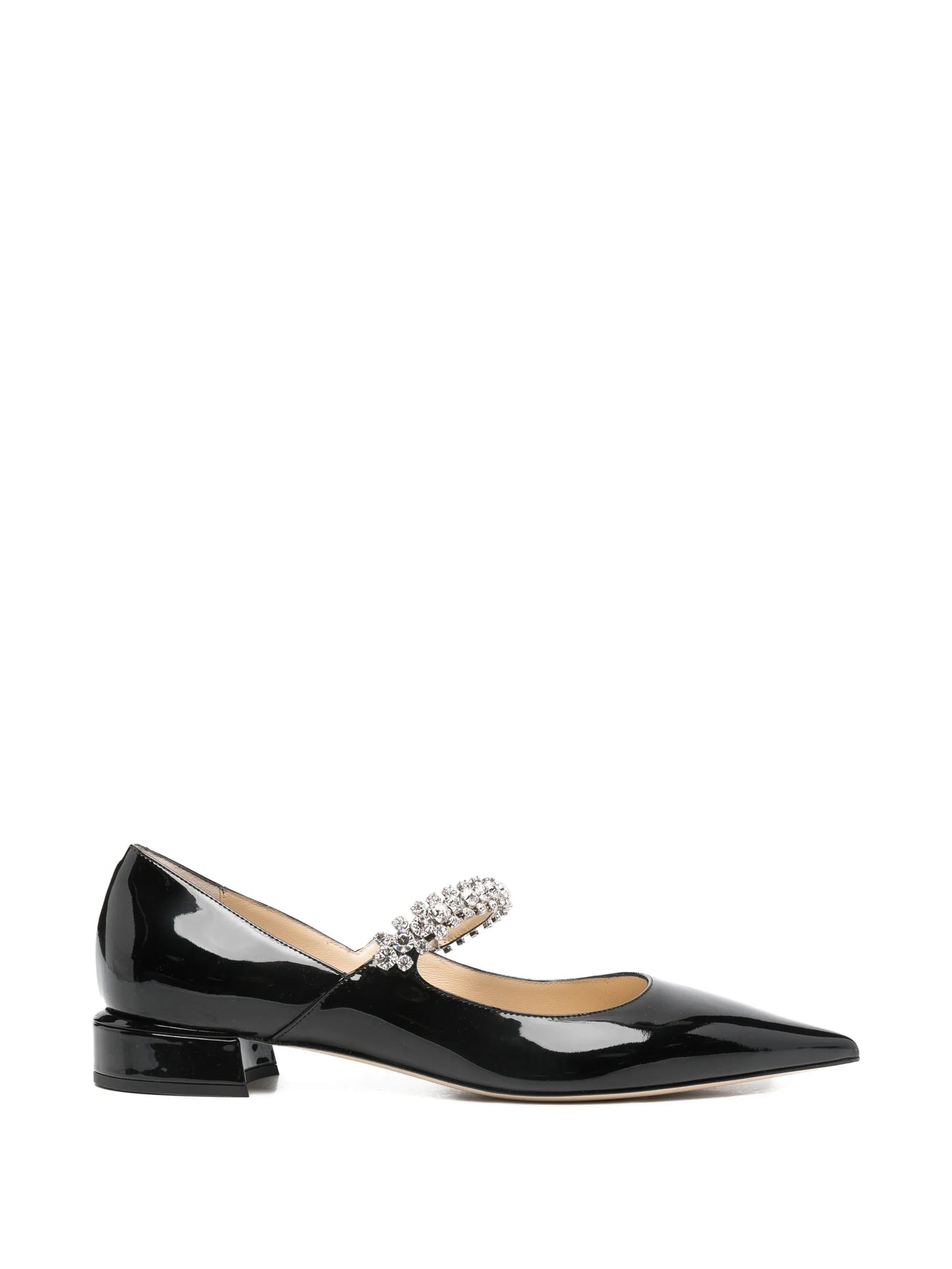 Bing crystal-embellished flat pumps