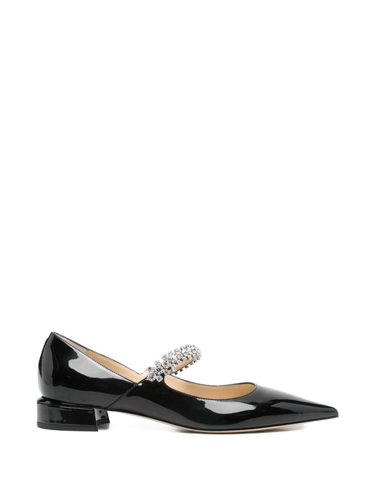 Bing crystal-embellished flat pumps