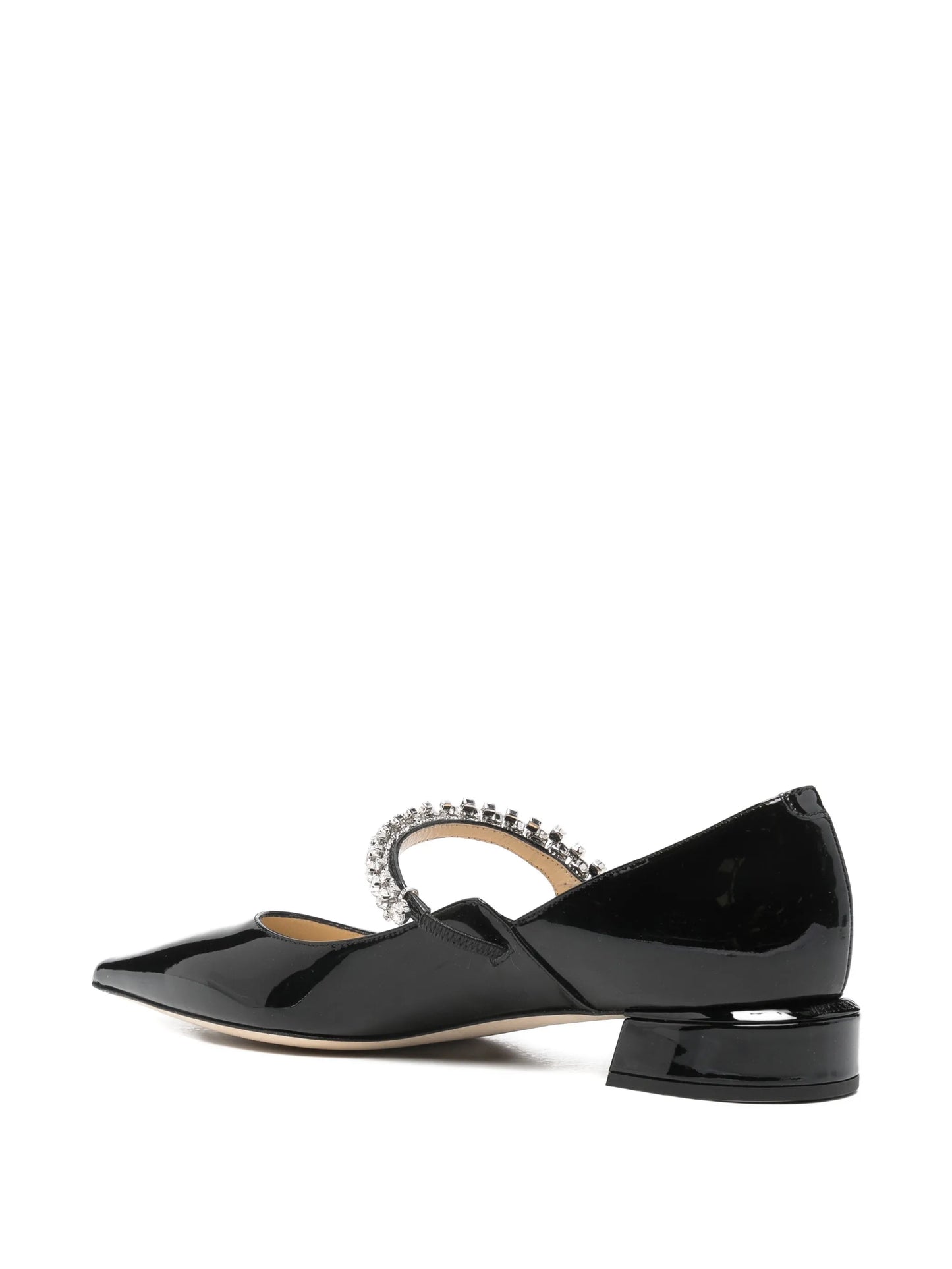 Bing crystal-embellished flat pumps