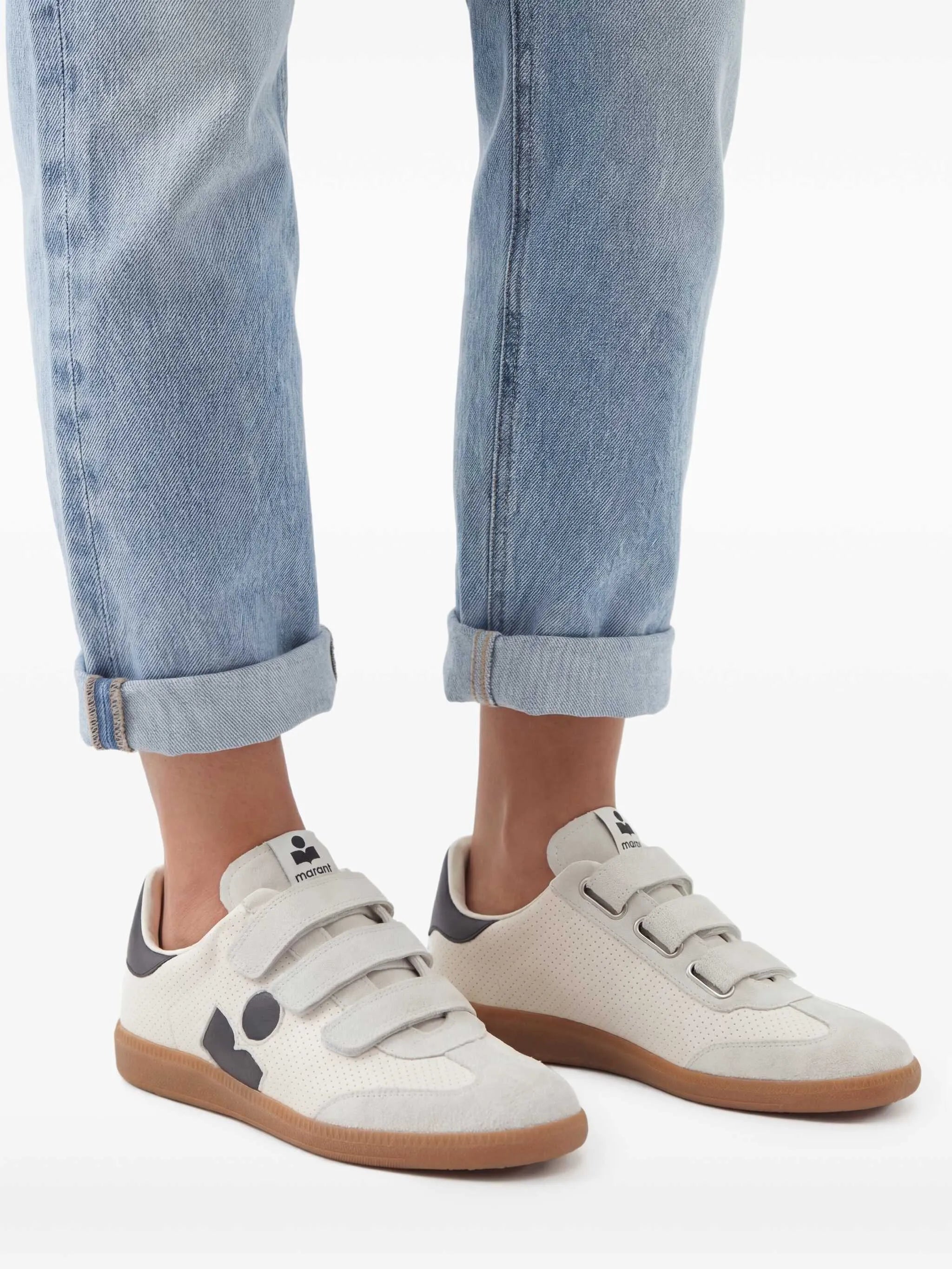perforated side-logo beth sneakers