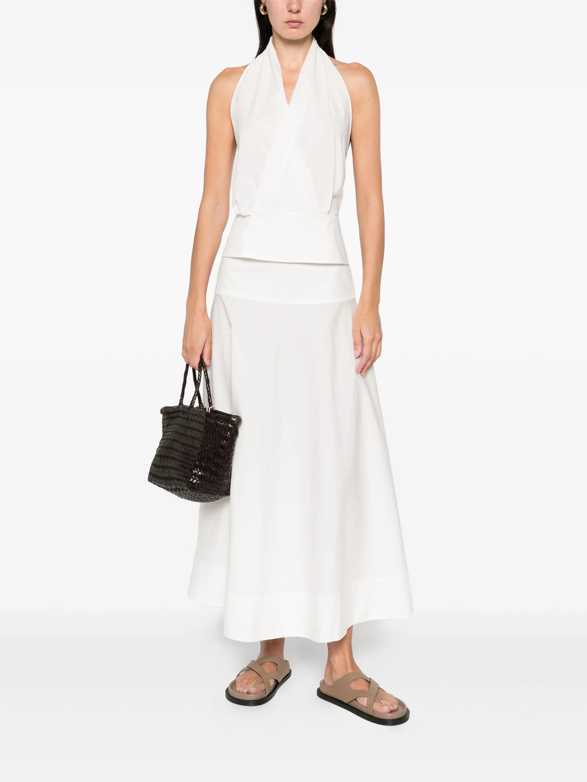 halter tie-back top