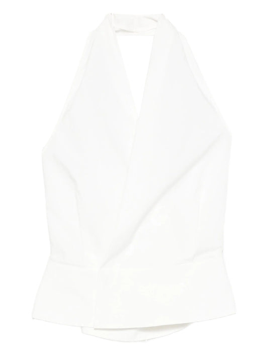 halter tie-back top