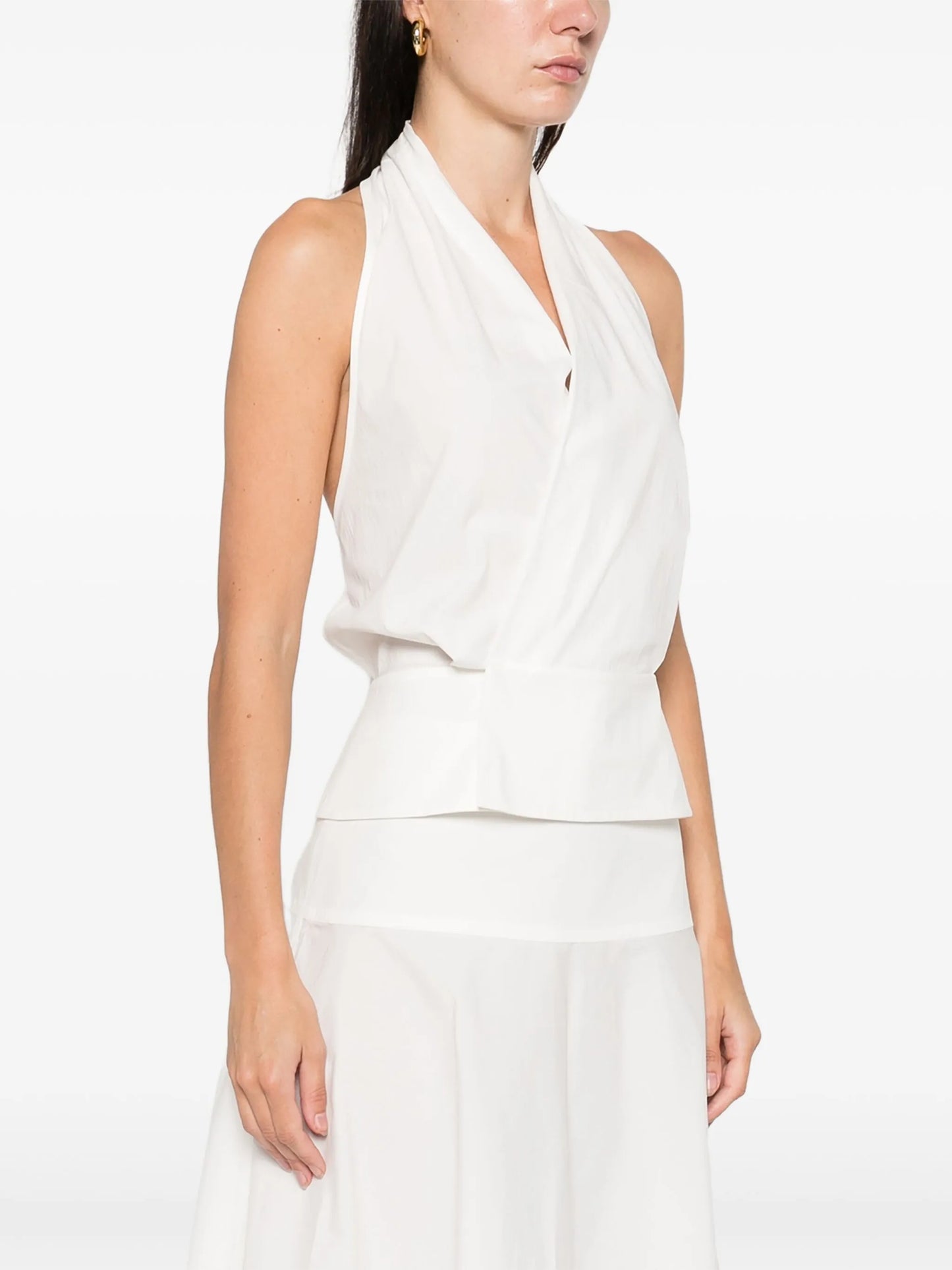 halter tie-back top