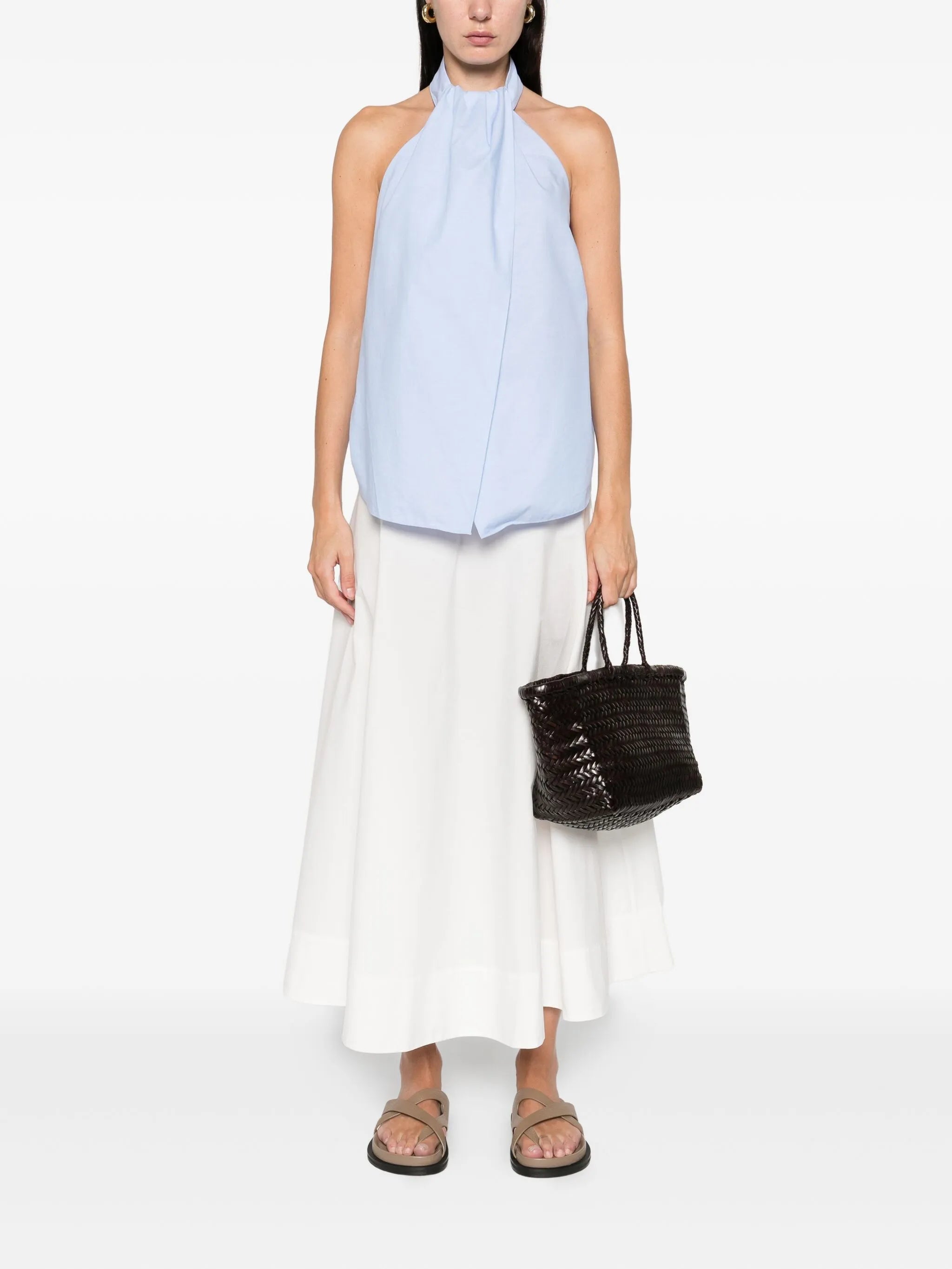 halter tie-back top