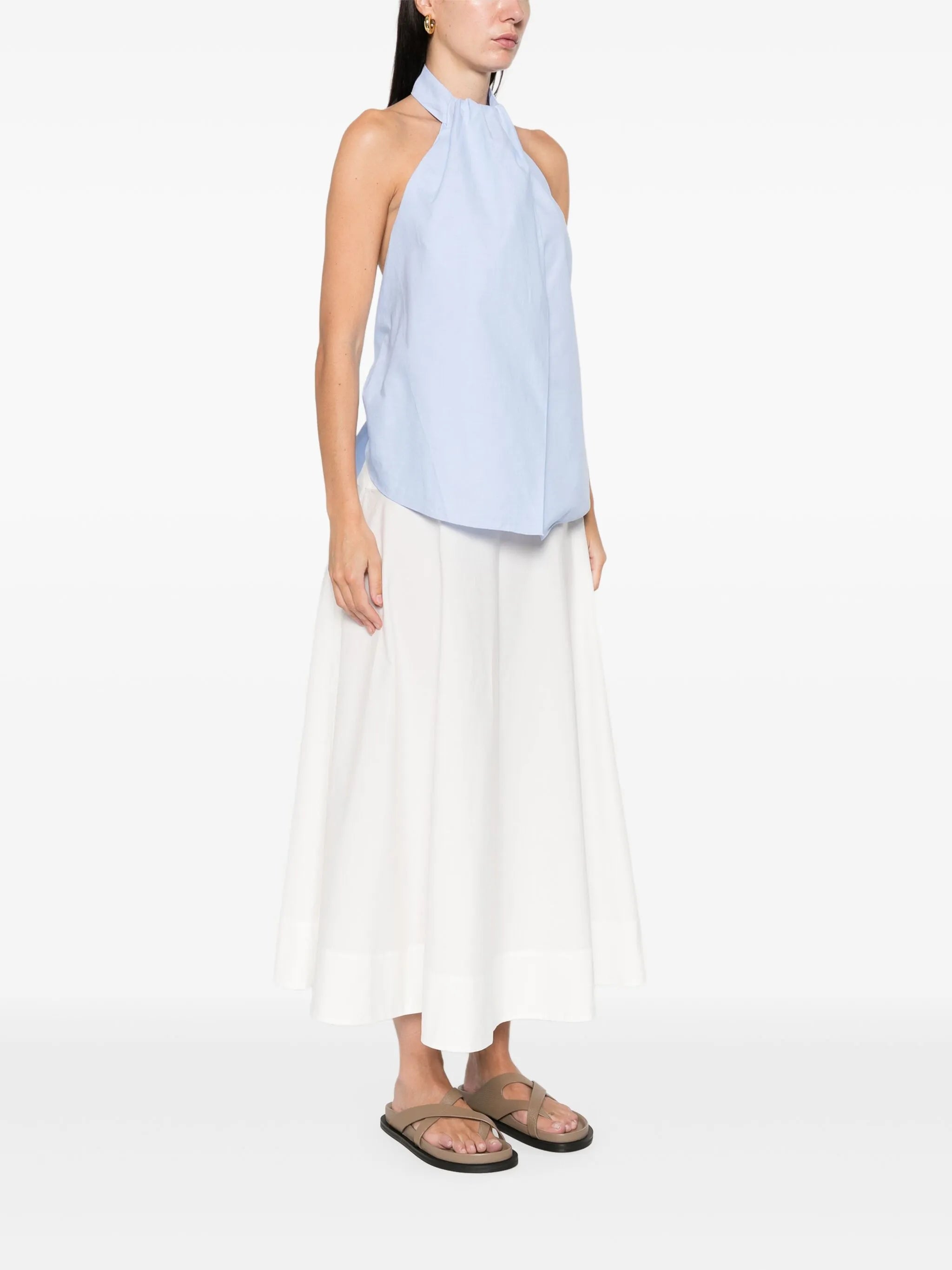 halter tie-back top