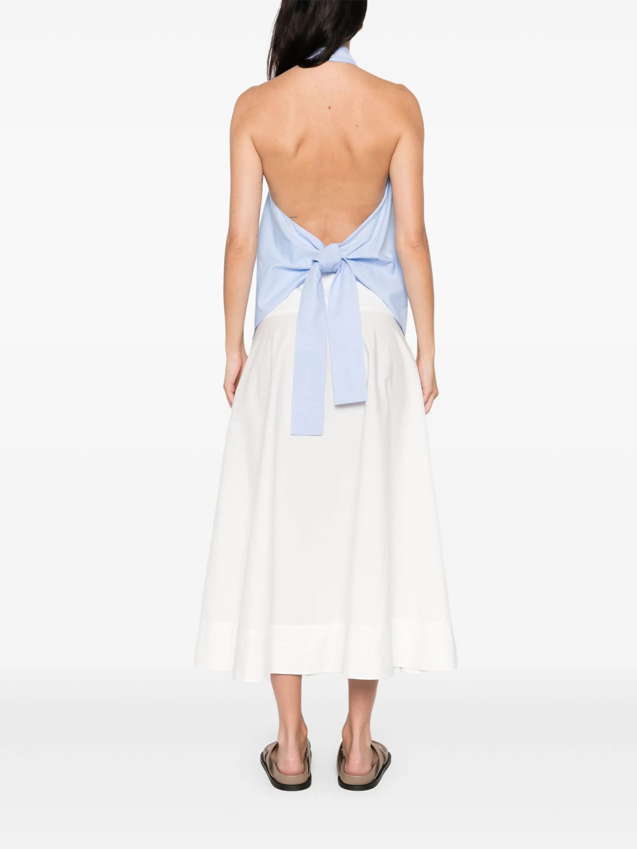 halter tie-back top