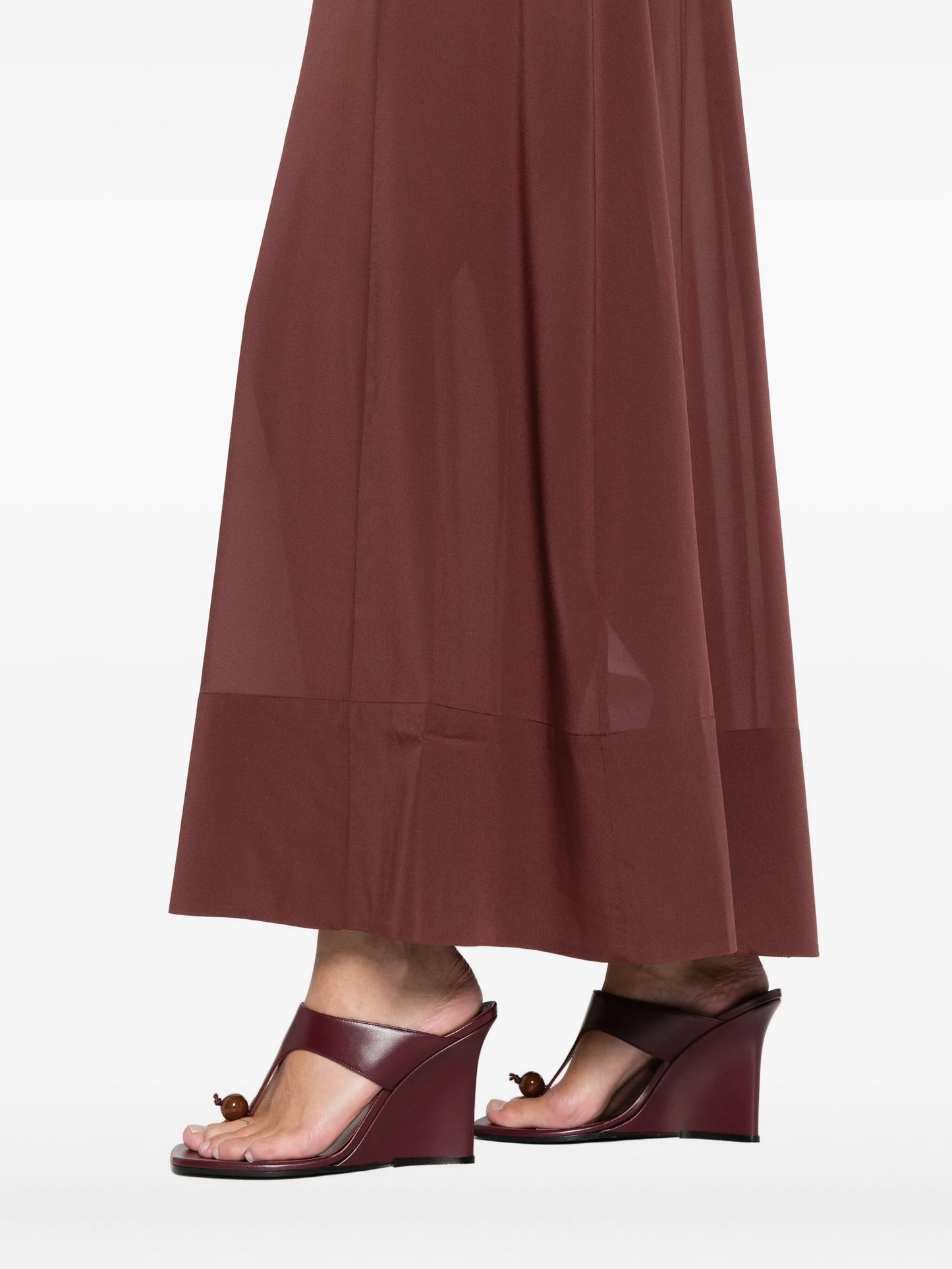 sheer slip straps maxi dress