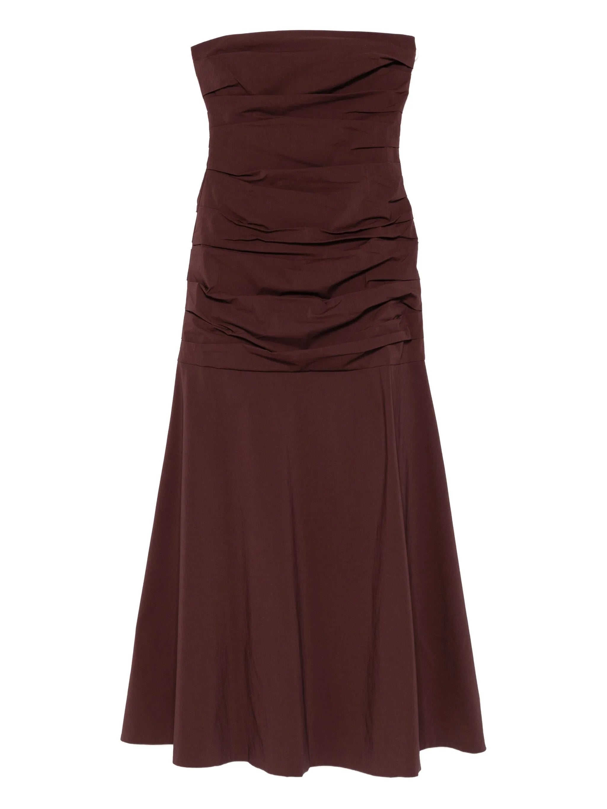 strapless maxi dress