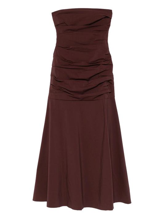 strapless maxi dress