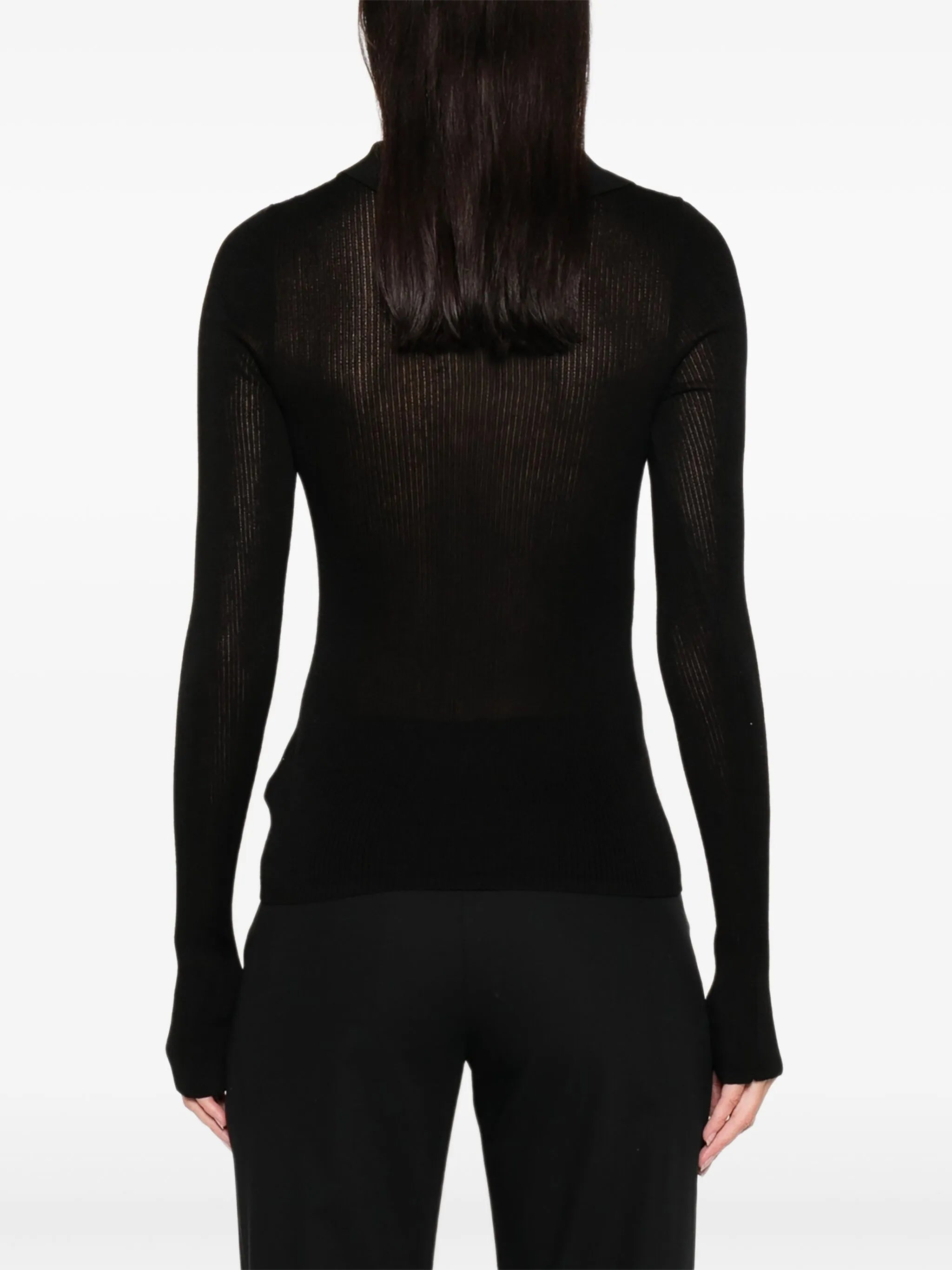 long-sleeves polo top