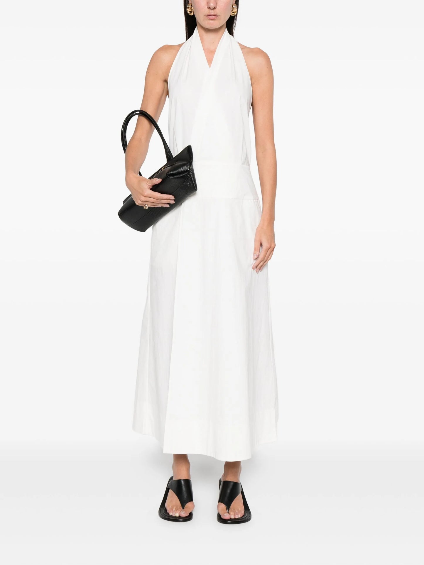 halter midi dress