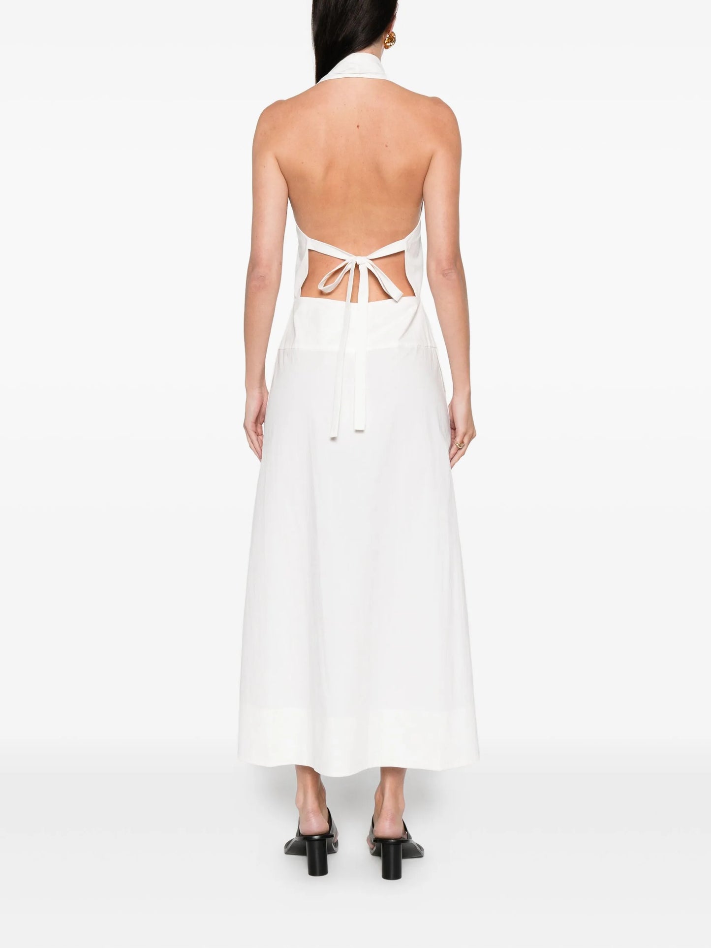 halter midi dress