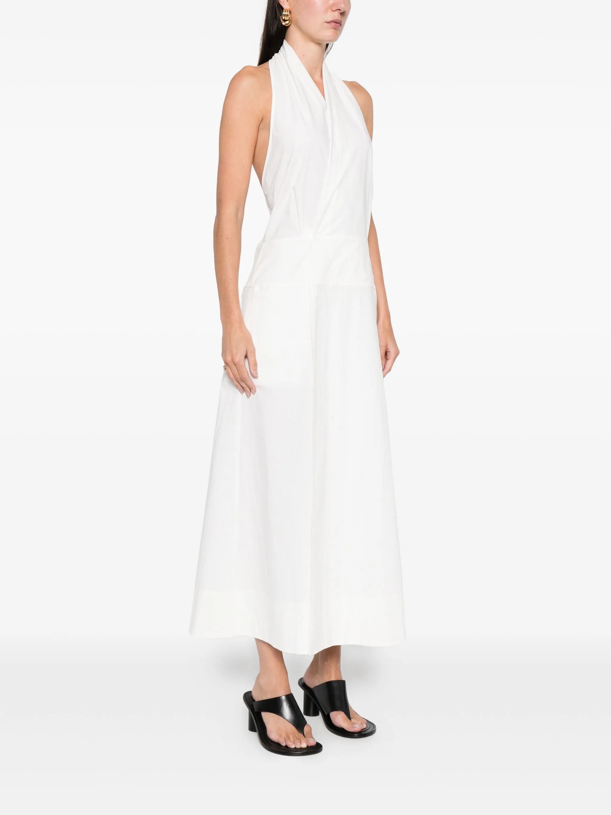 halter midi dress