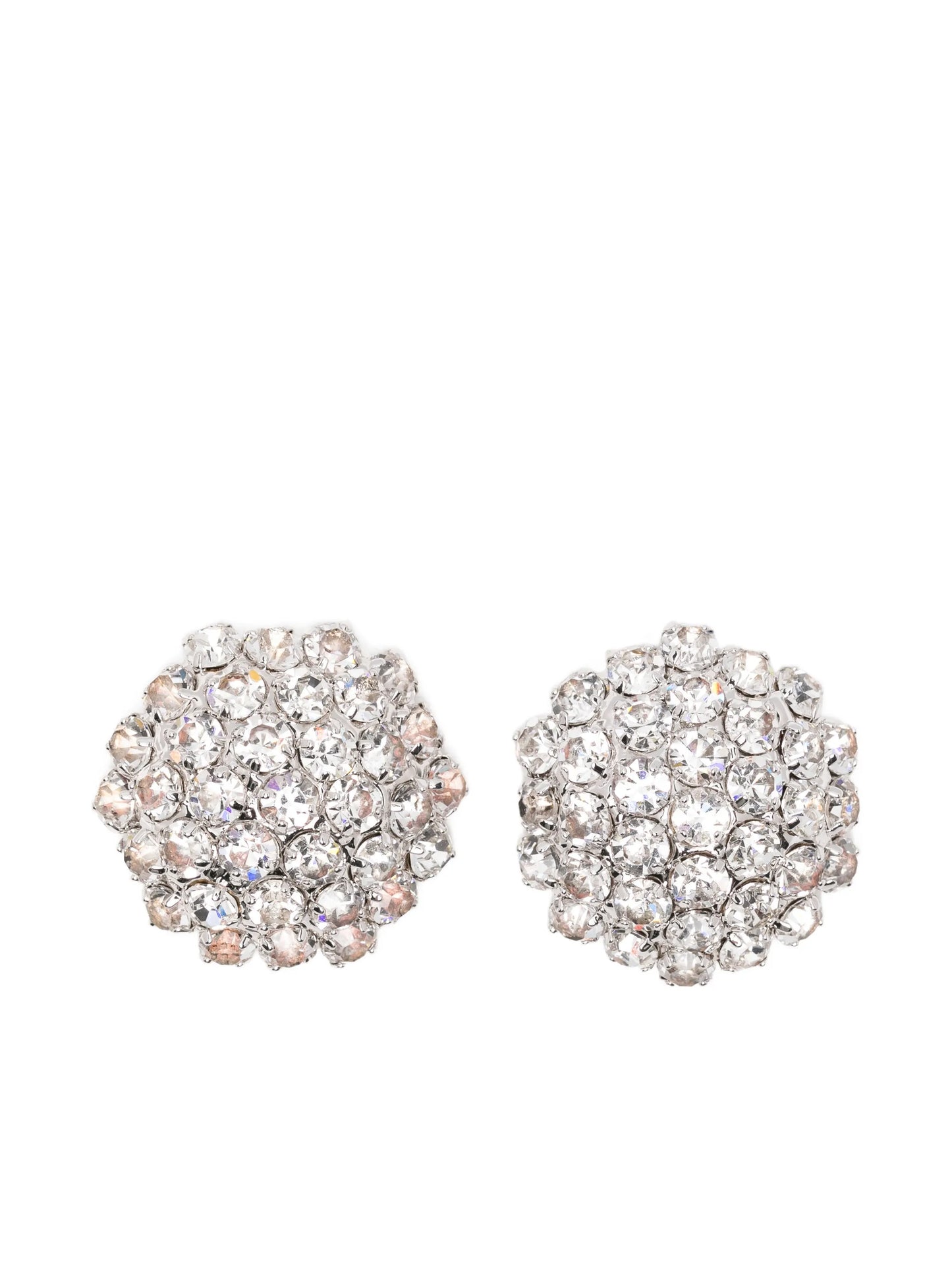 crystal flower earrings