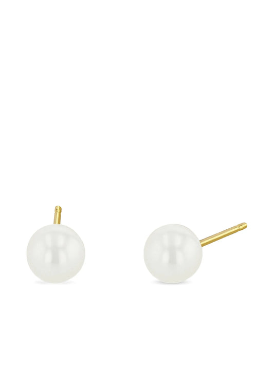 14CT yellow gold pearl earrings