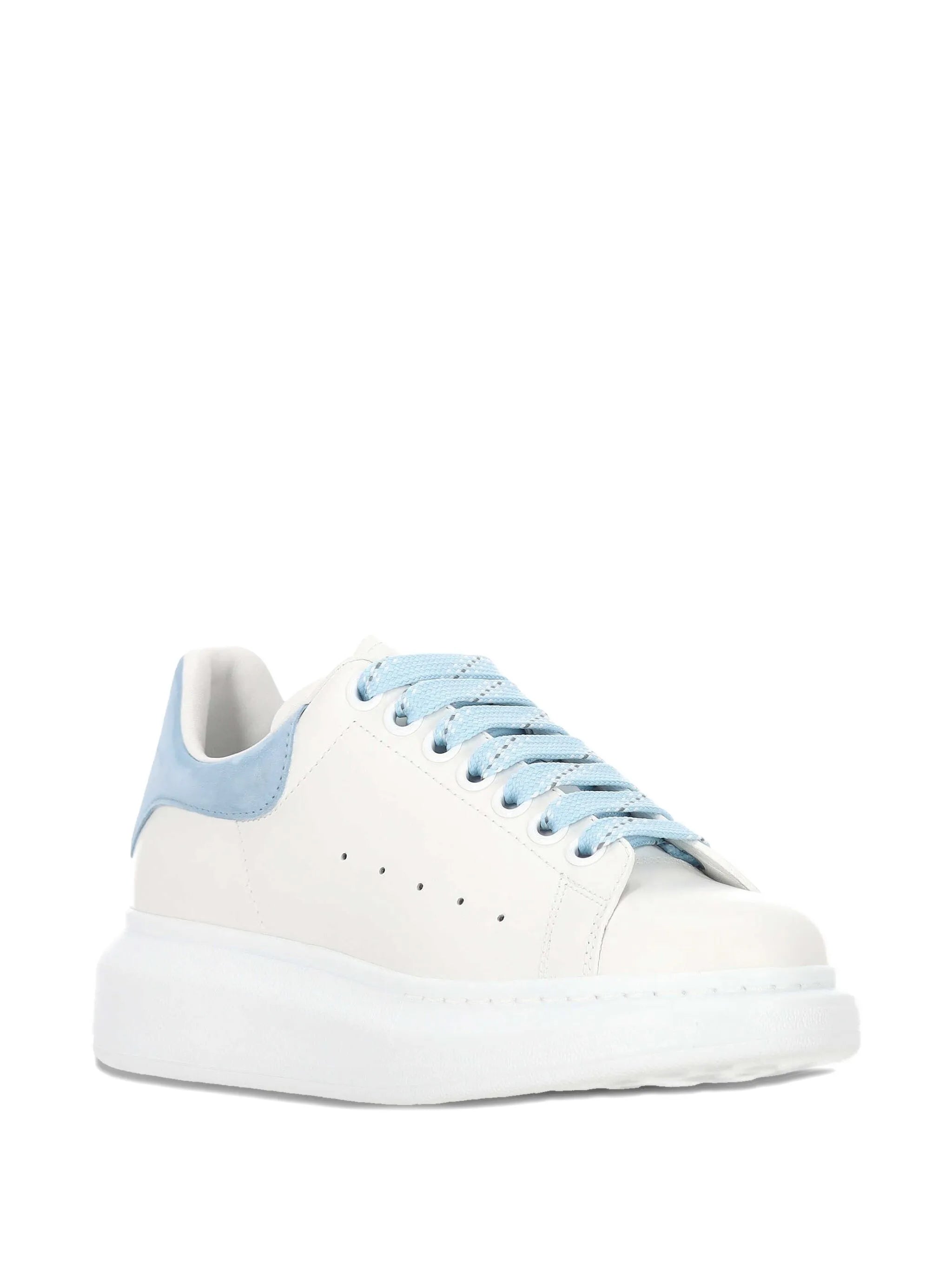 contrast larry leather sneakers