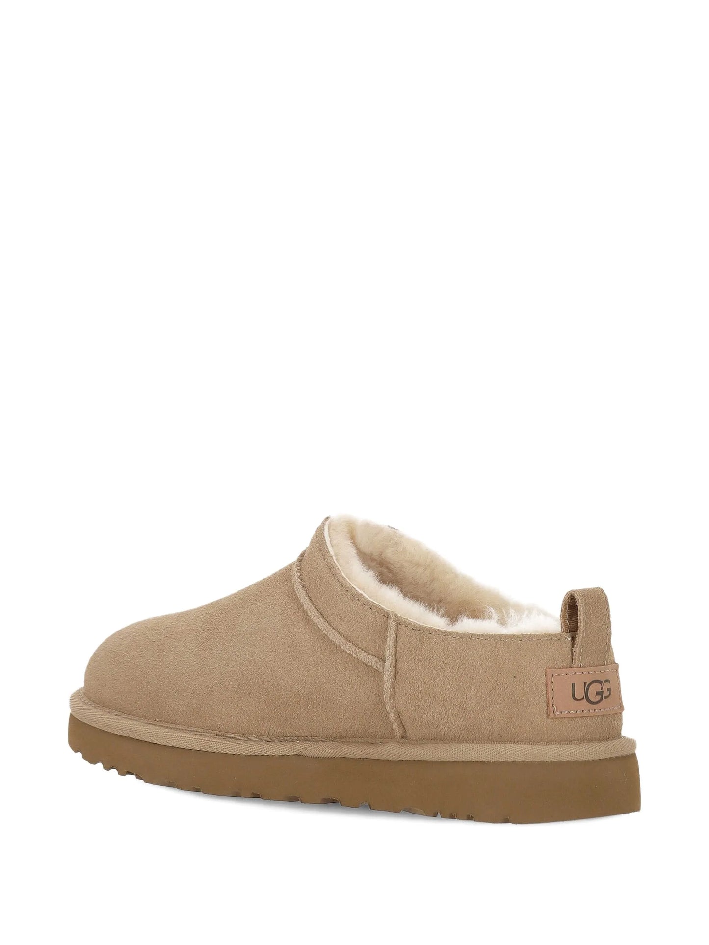 stitched label flat shoes