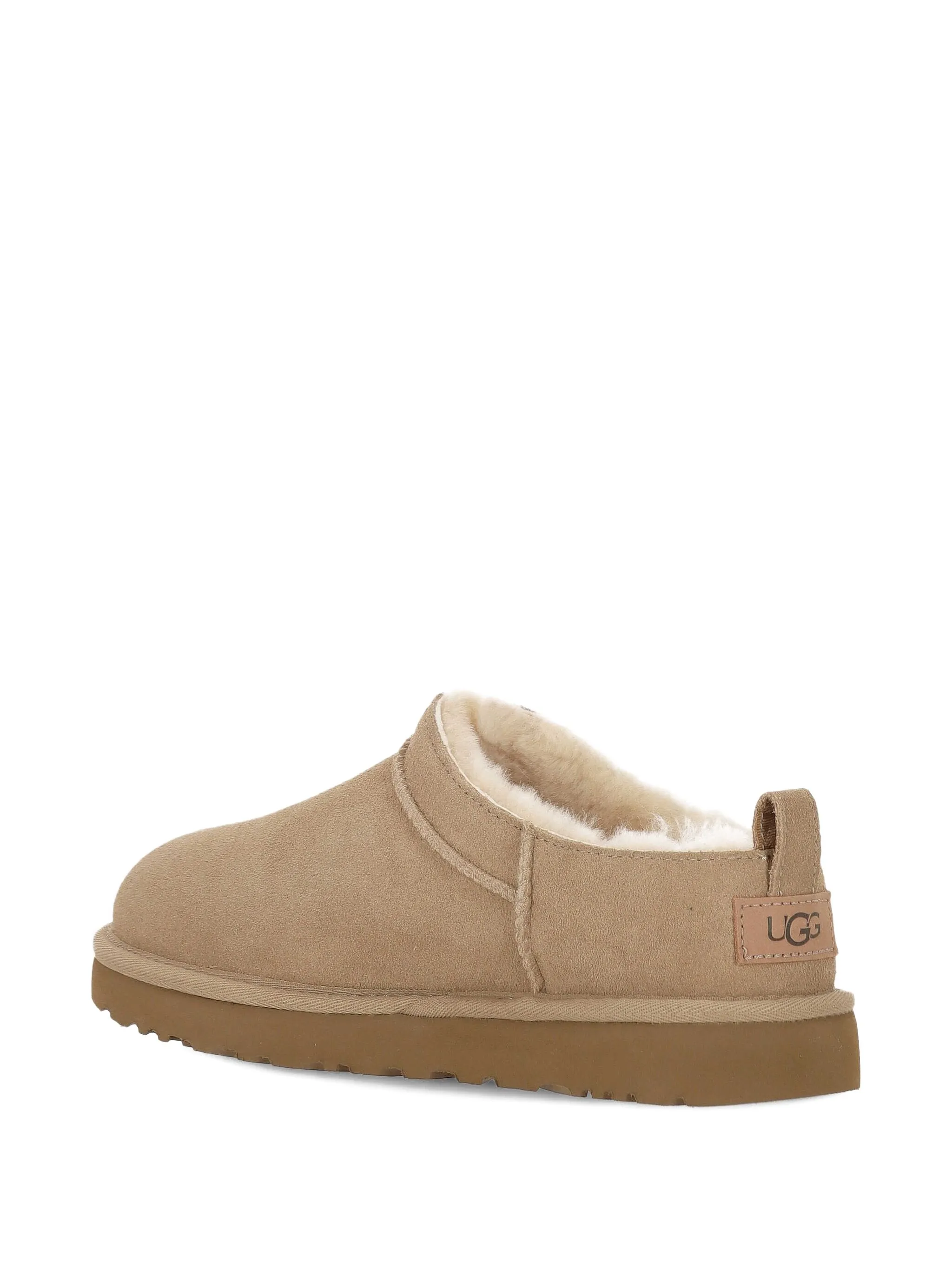 stitched label flat shoes