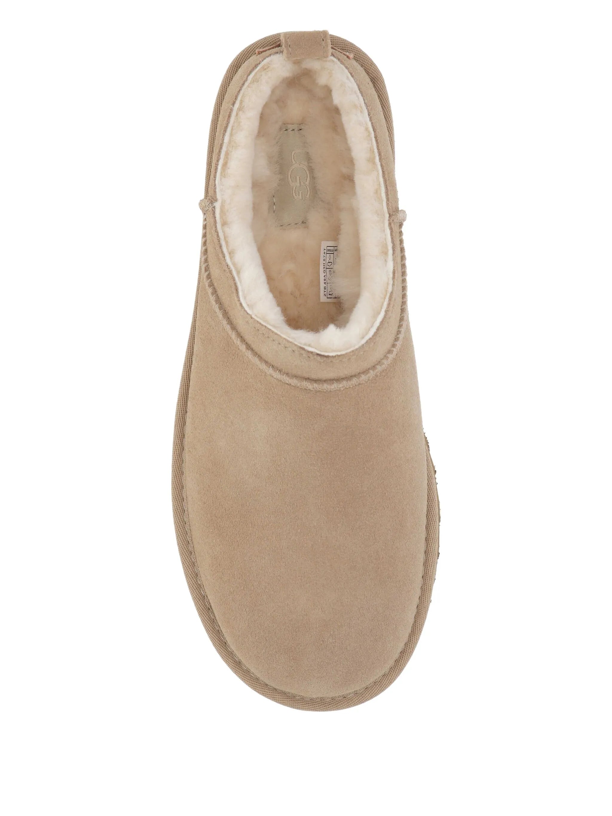 stitched label flat shoes