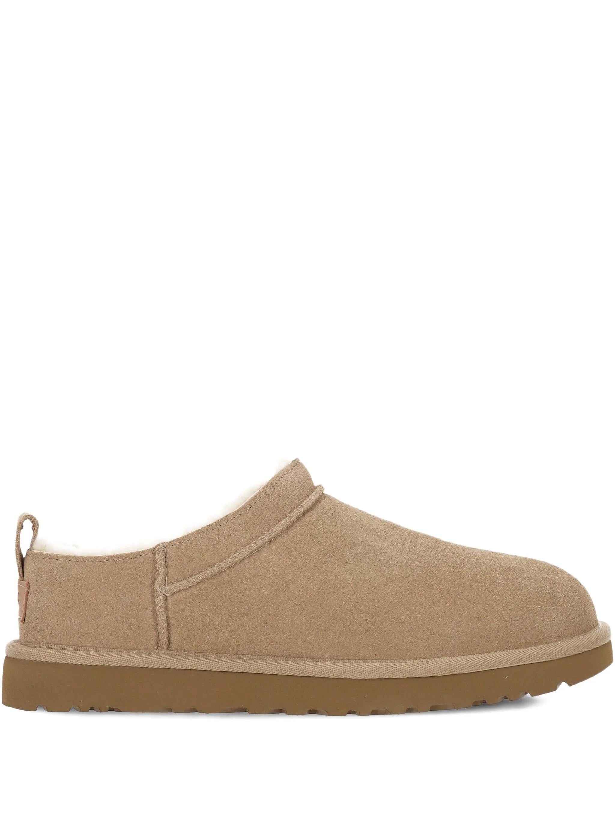 stitched label flat shoes