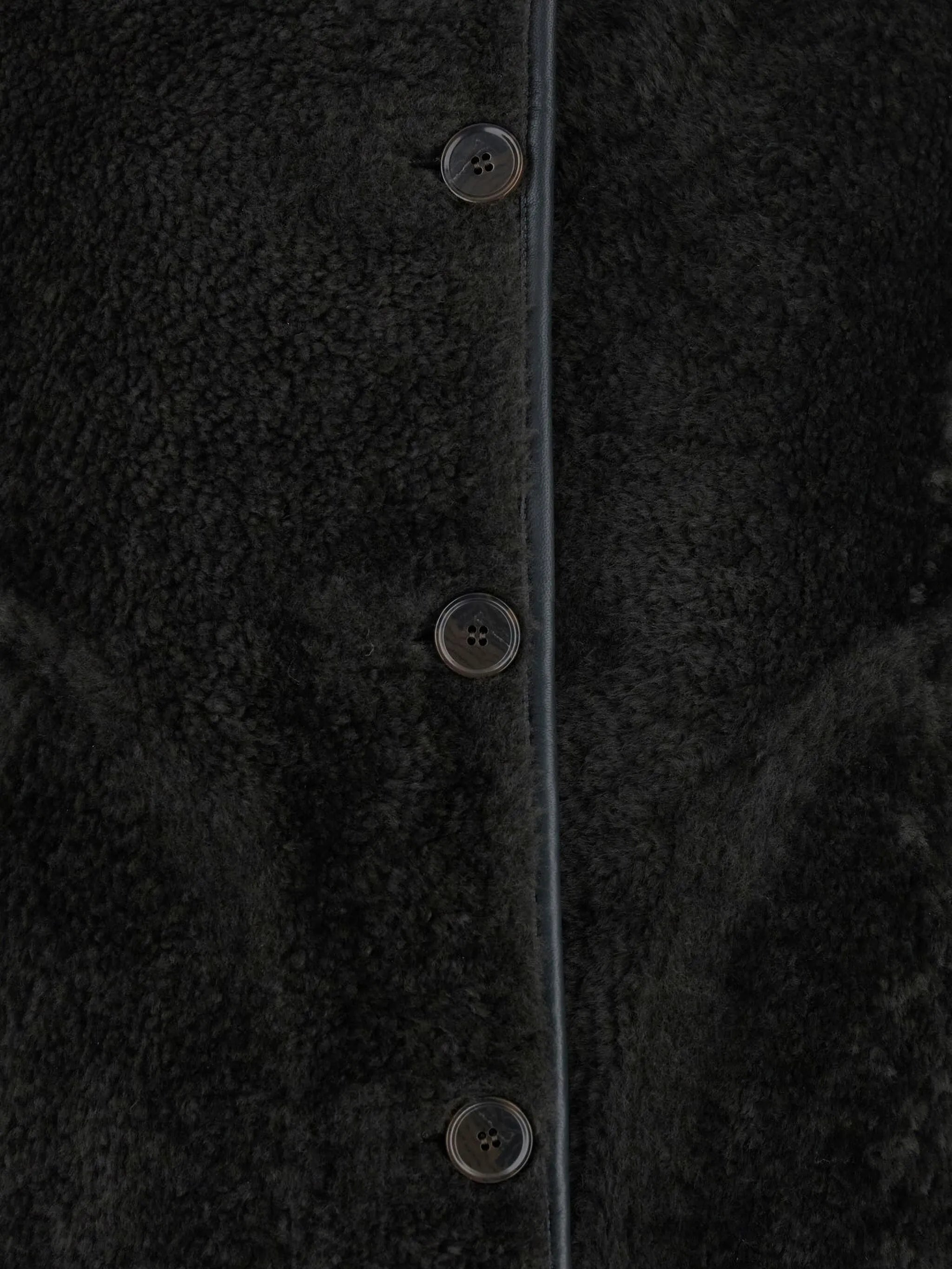 Lucine button-fastening shearling jacket