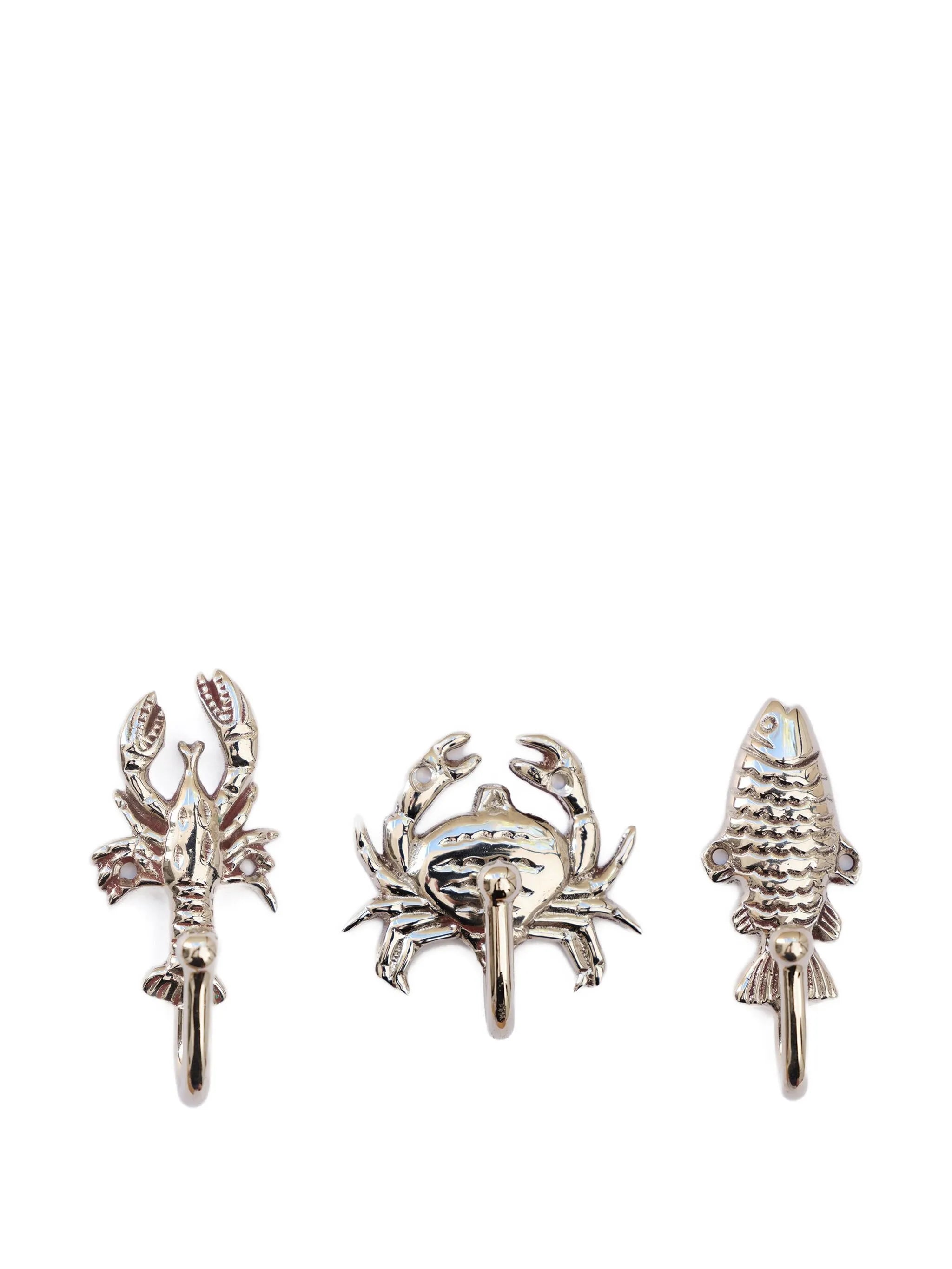 poisson lobster crab hooks (set of three)