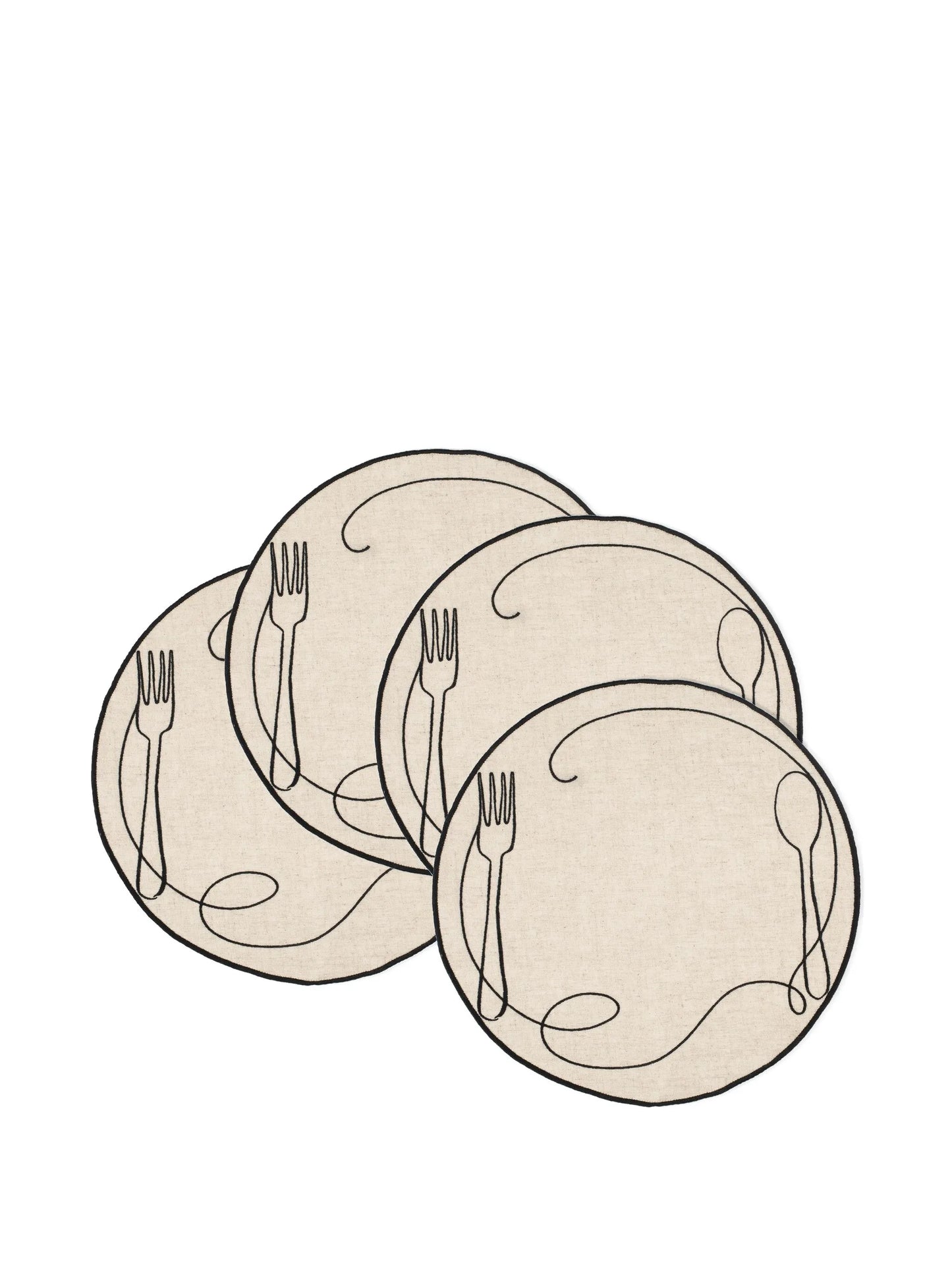 Line Drawing linen placemats (set of four)