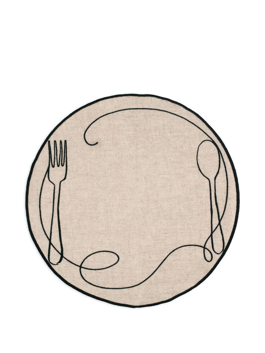 Line Drawing linen placemats (set of four)