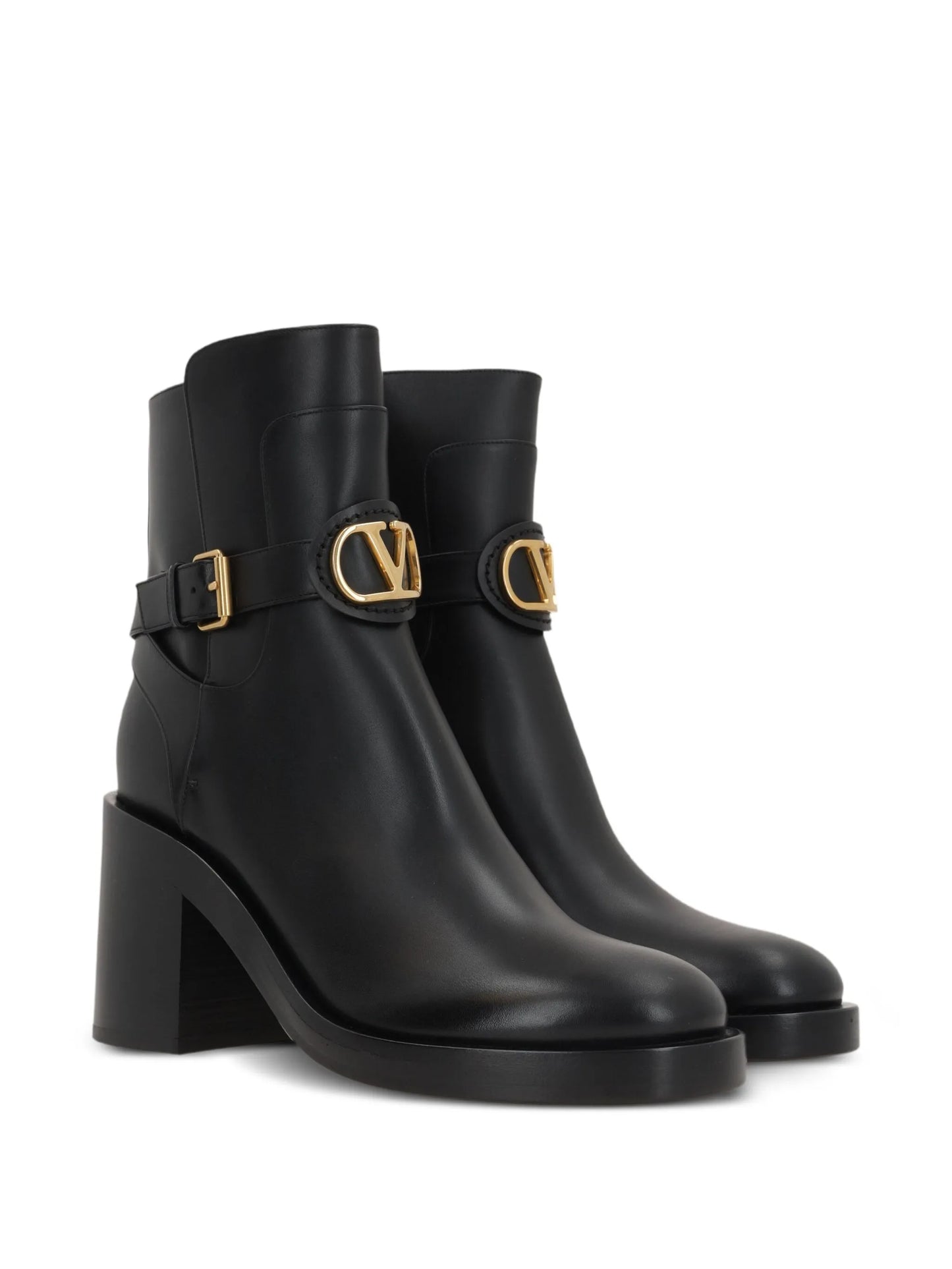 70mm buckle-strap logo boots