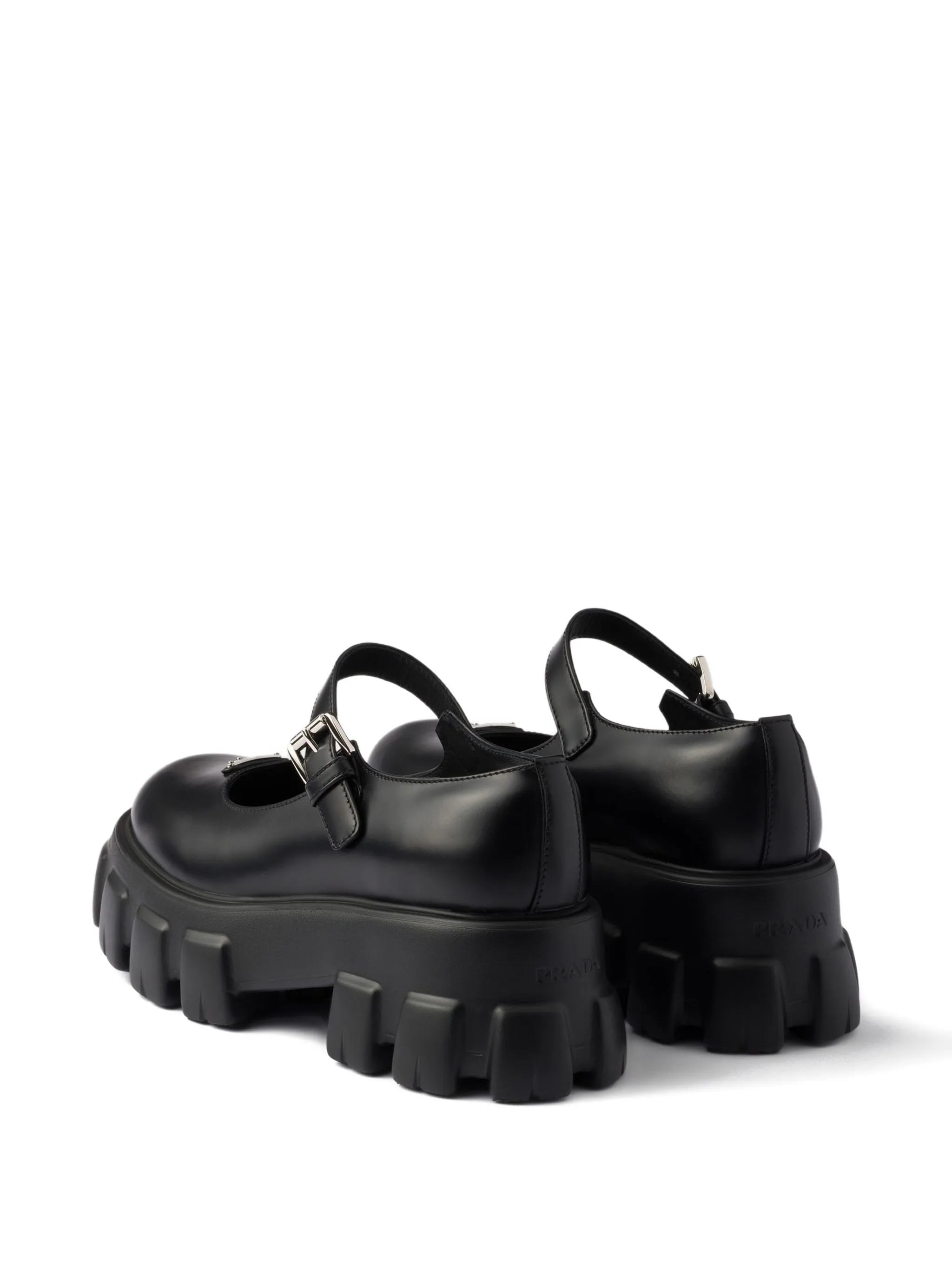 logo-detail leather pumps