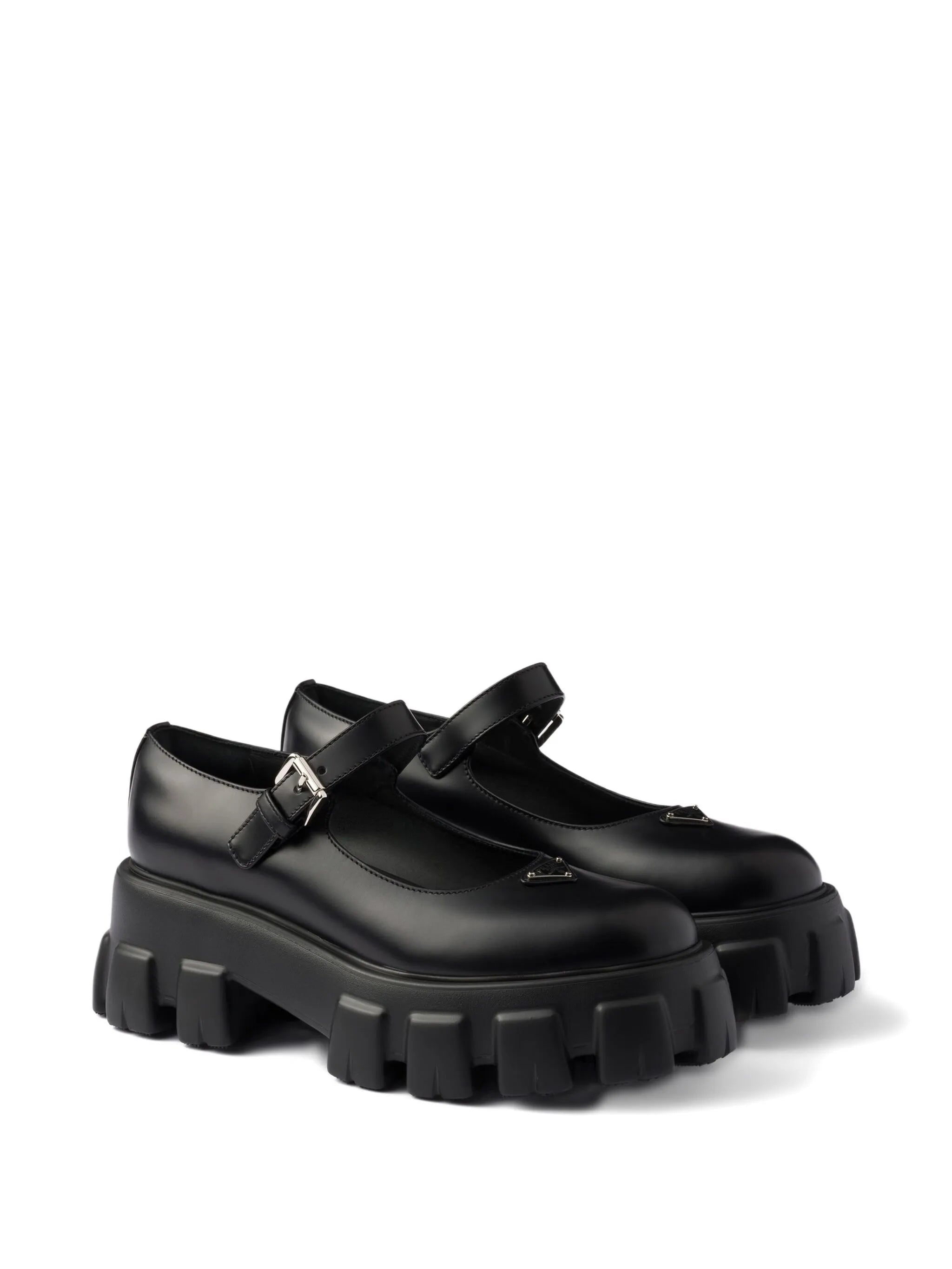 logo-detail leather pumps